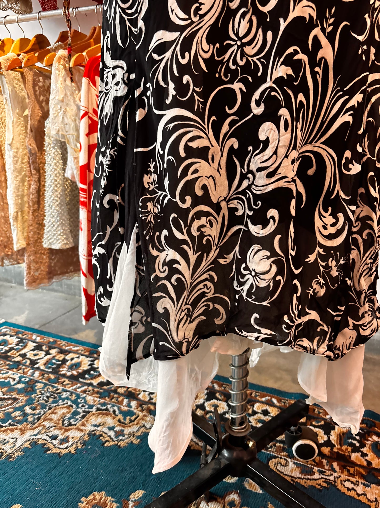 Baroque layered dress