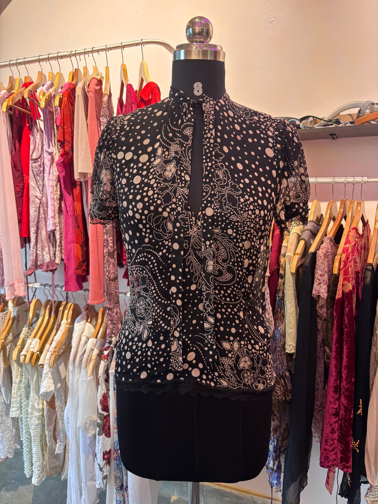Baroque silk blouse