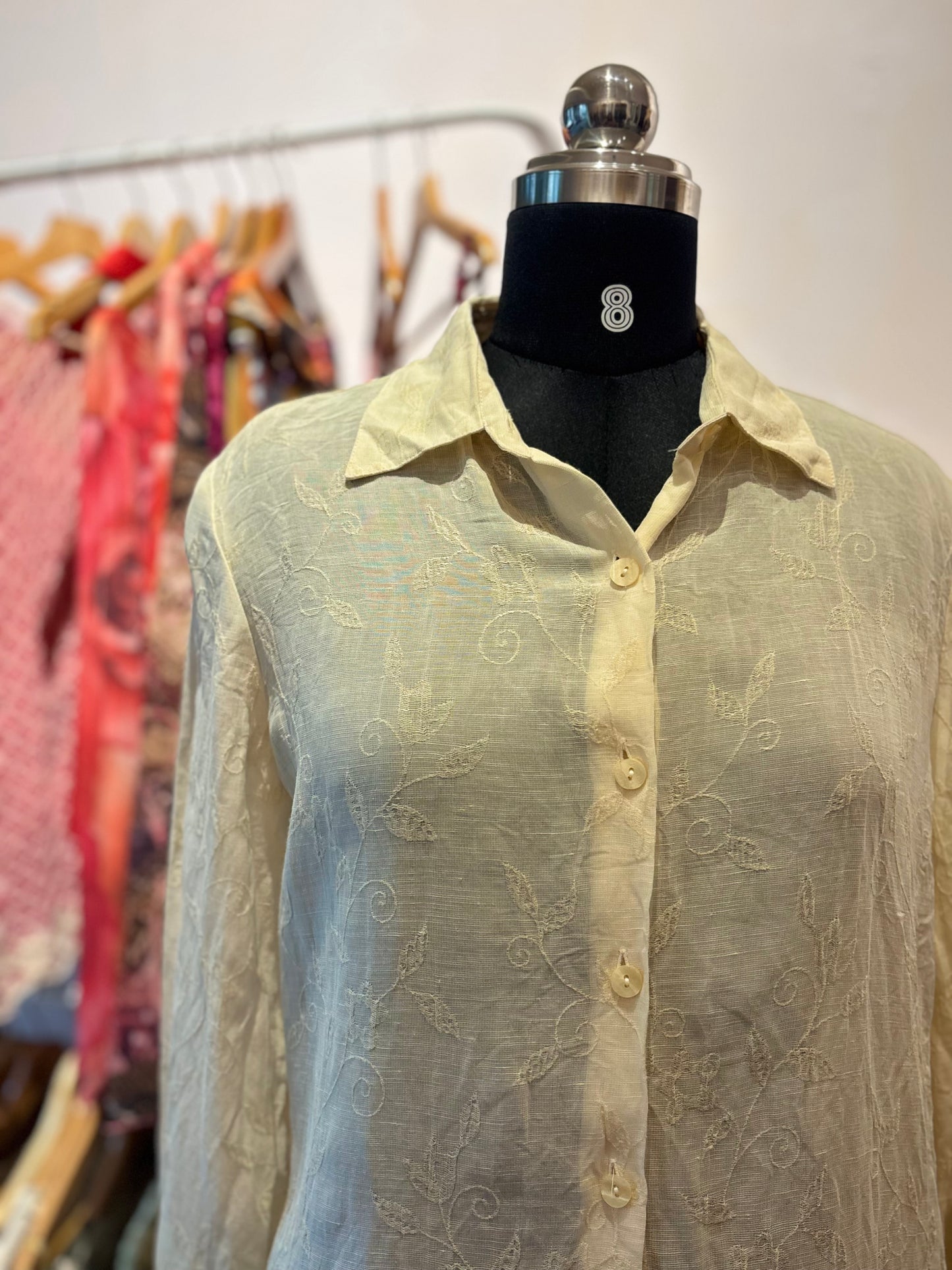 Self design linen shirt