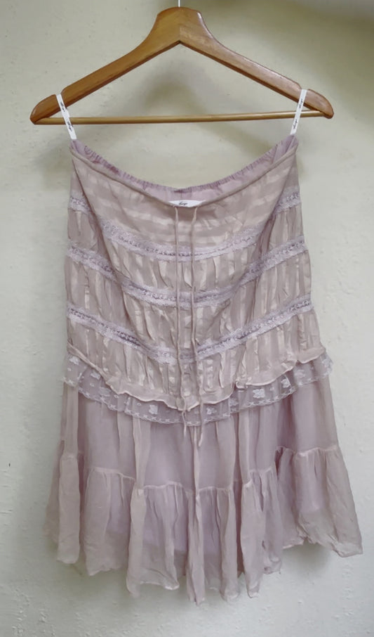 Blush pixie skirt