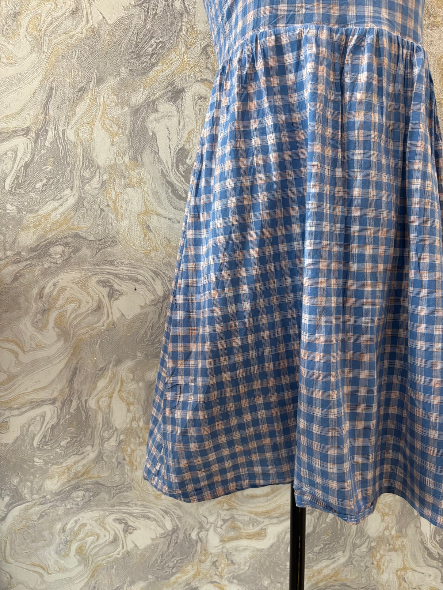 Retro criss cross back dress