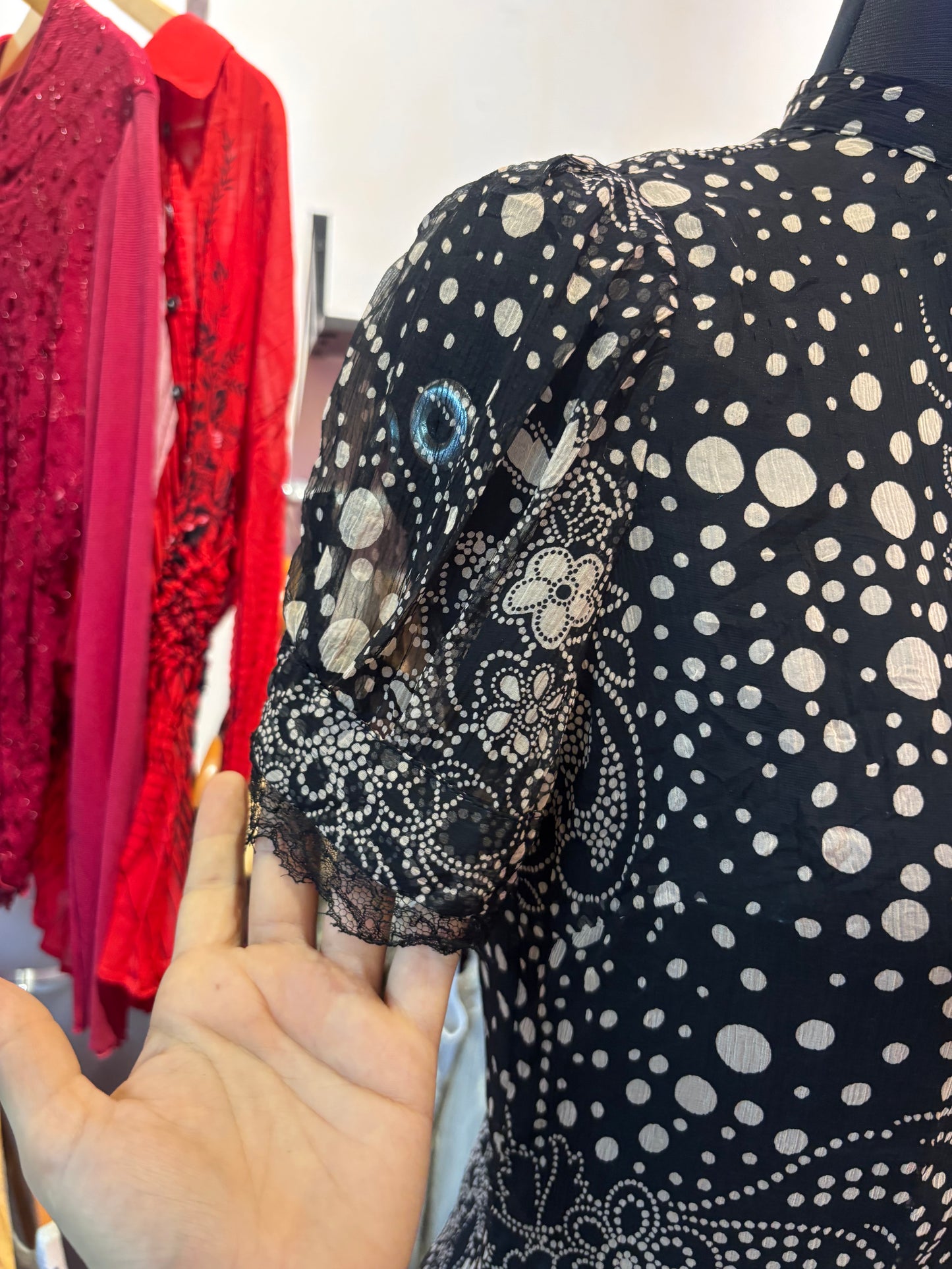 Baroque silk blouse
