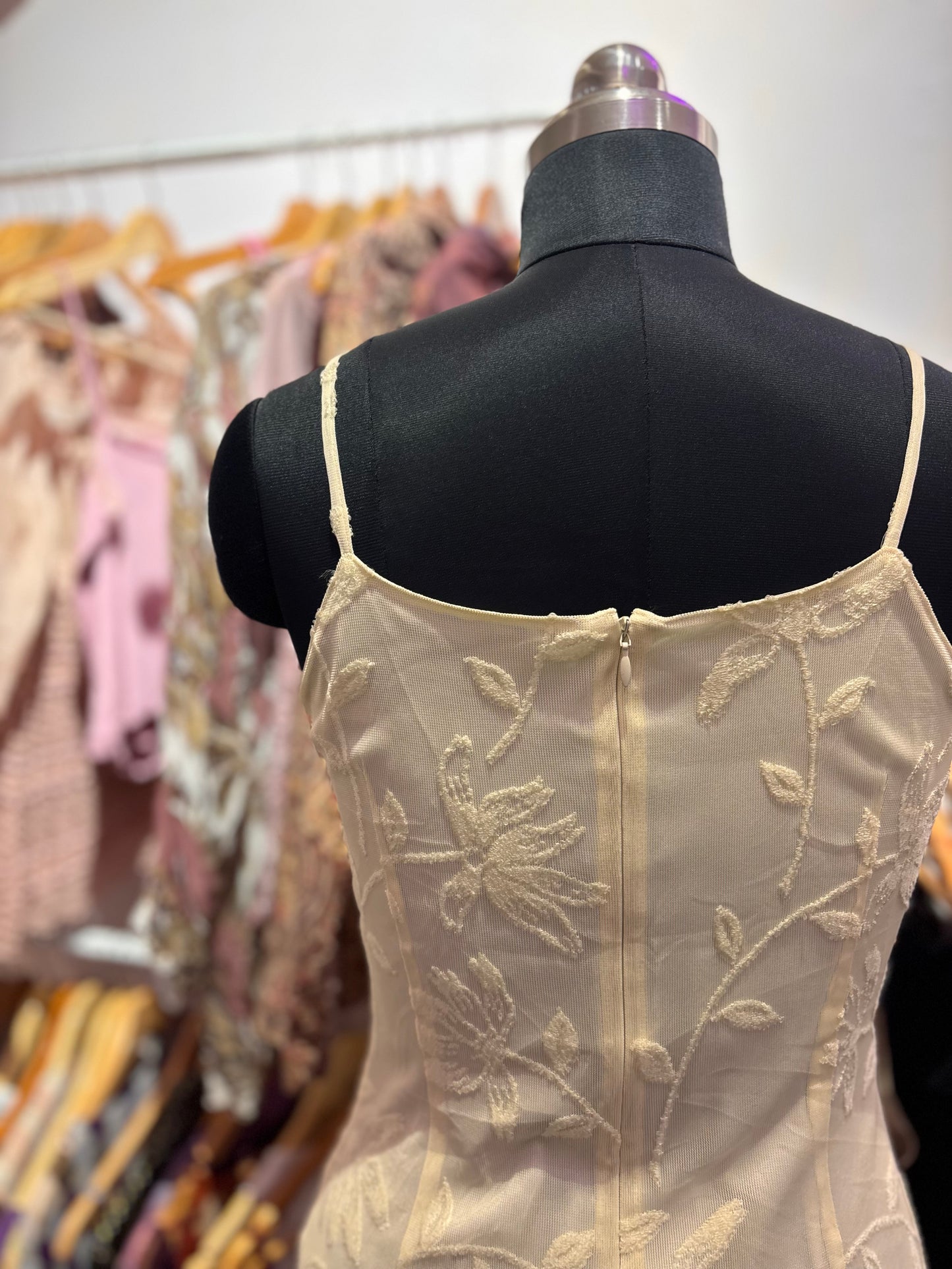 White embroidered dress