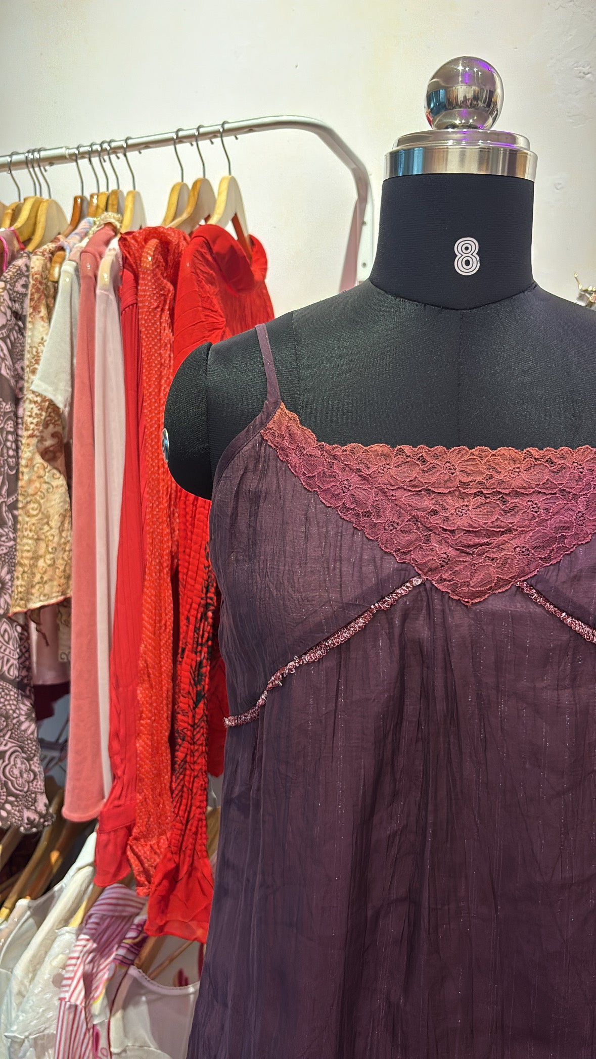 Dual tone purple dress