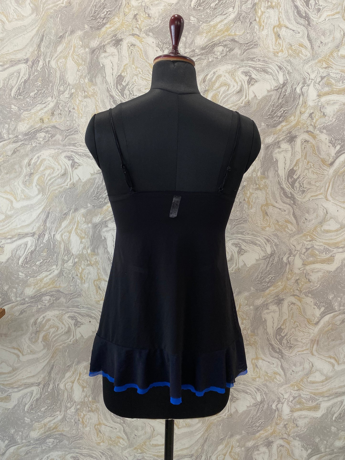 Vintage blue black cami