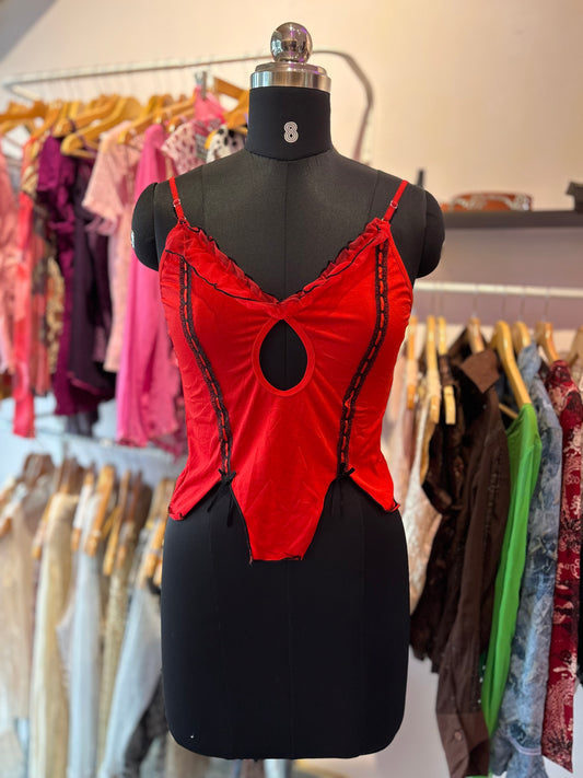 Vintage red cami