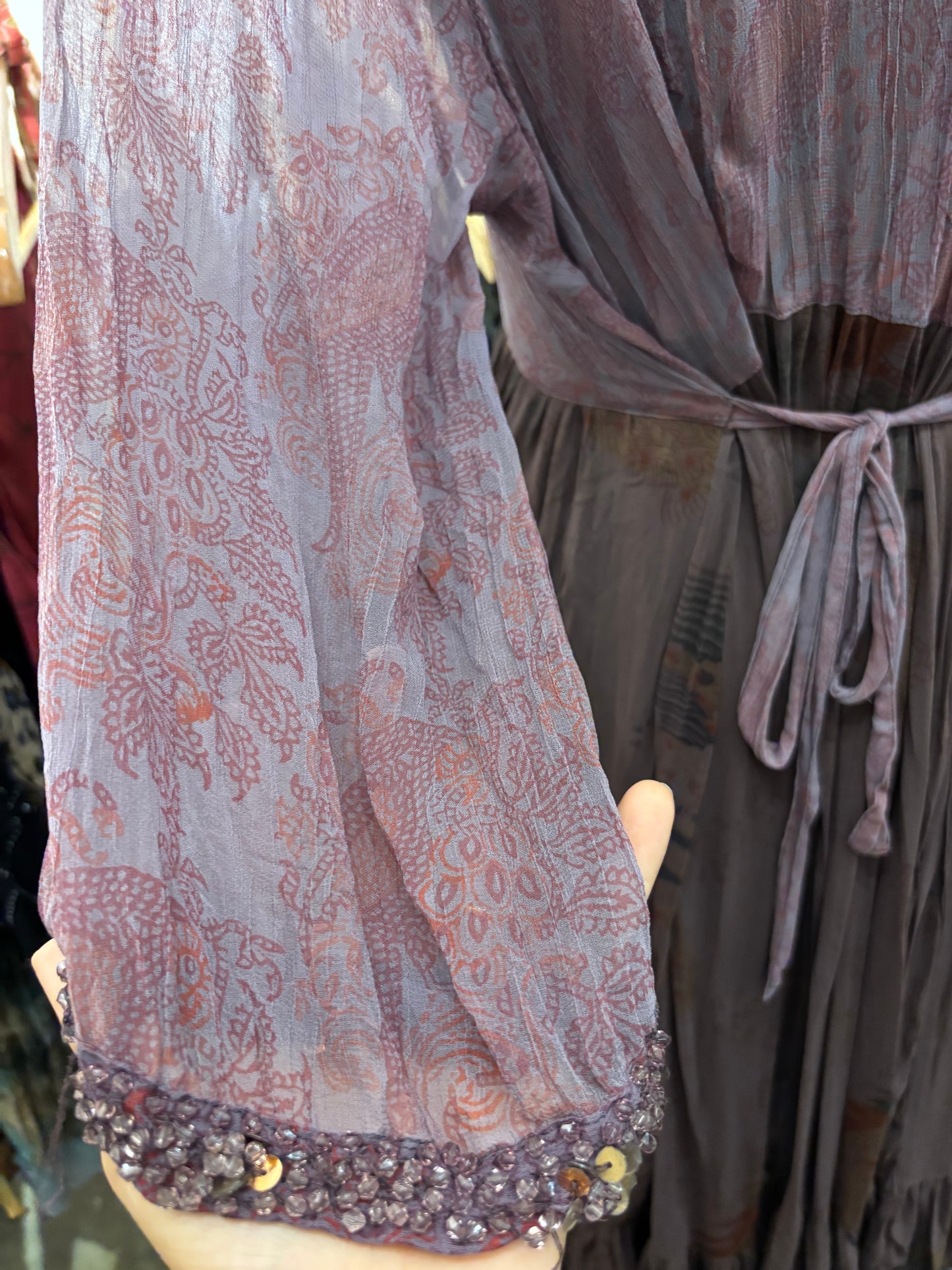 Gorgeous beaded neck dress