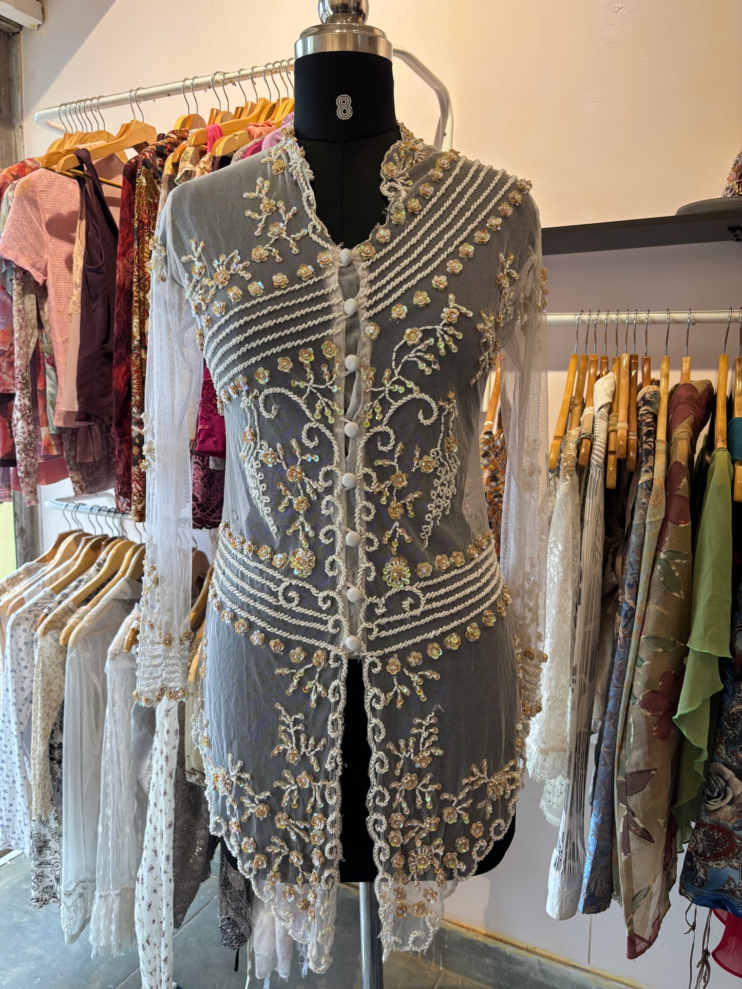 Celestial beaded dress