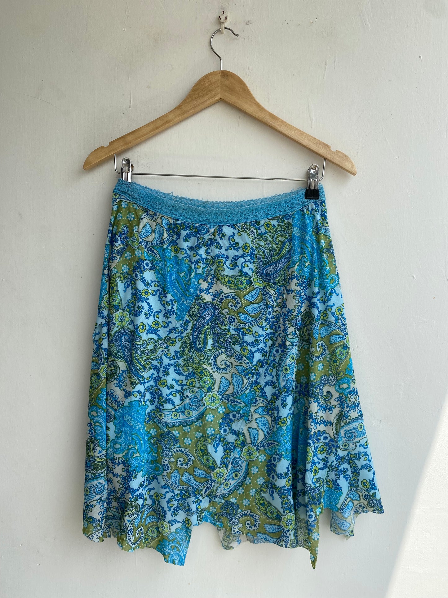 Paisley lacy waist skirt