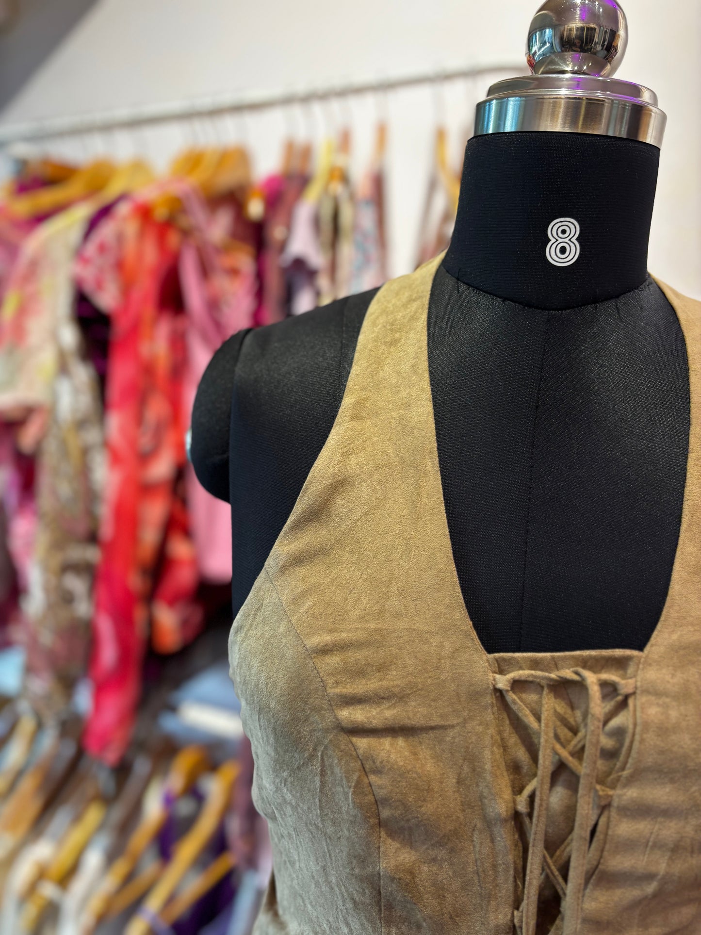 Cowgirl brown halter neck