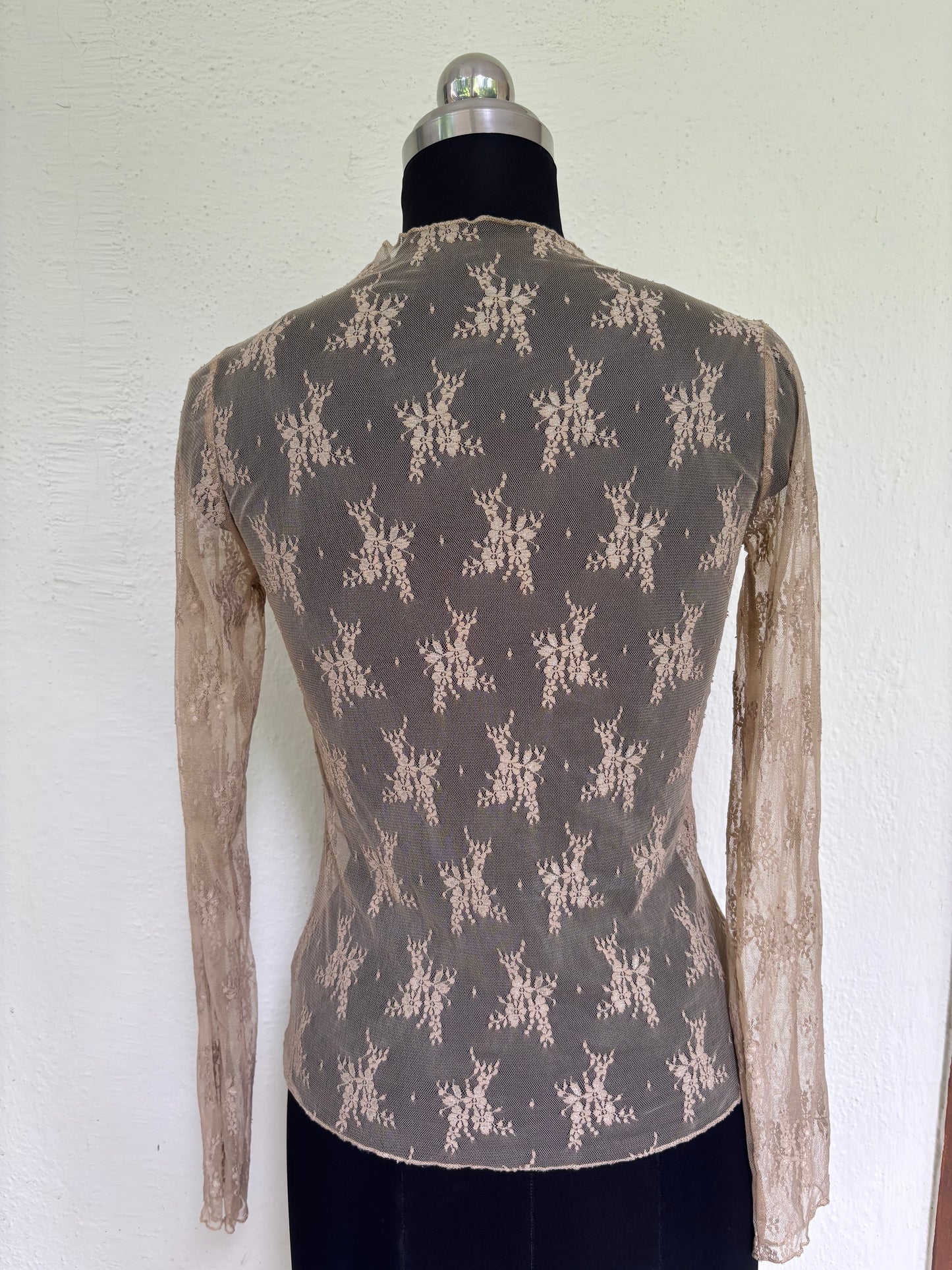 Lacy cappuccino top