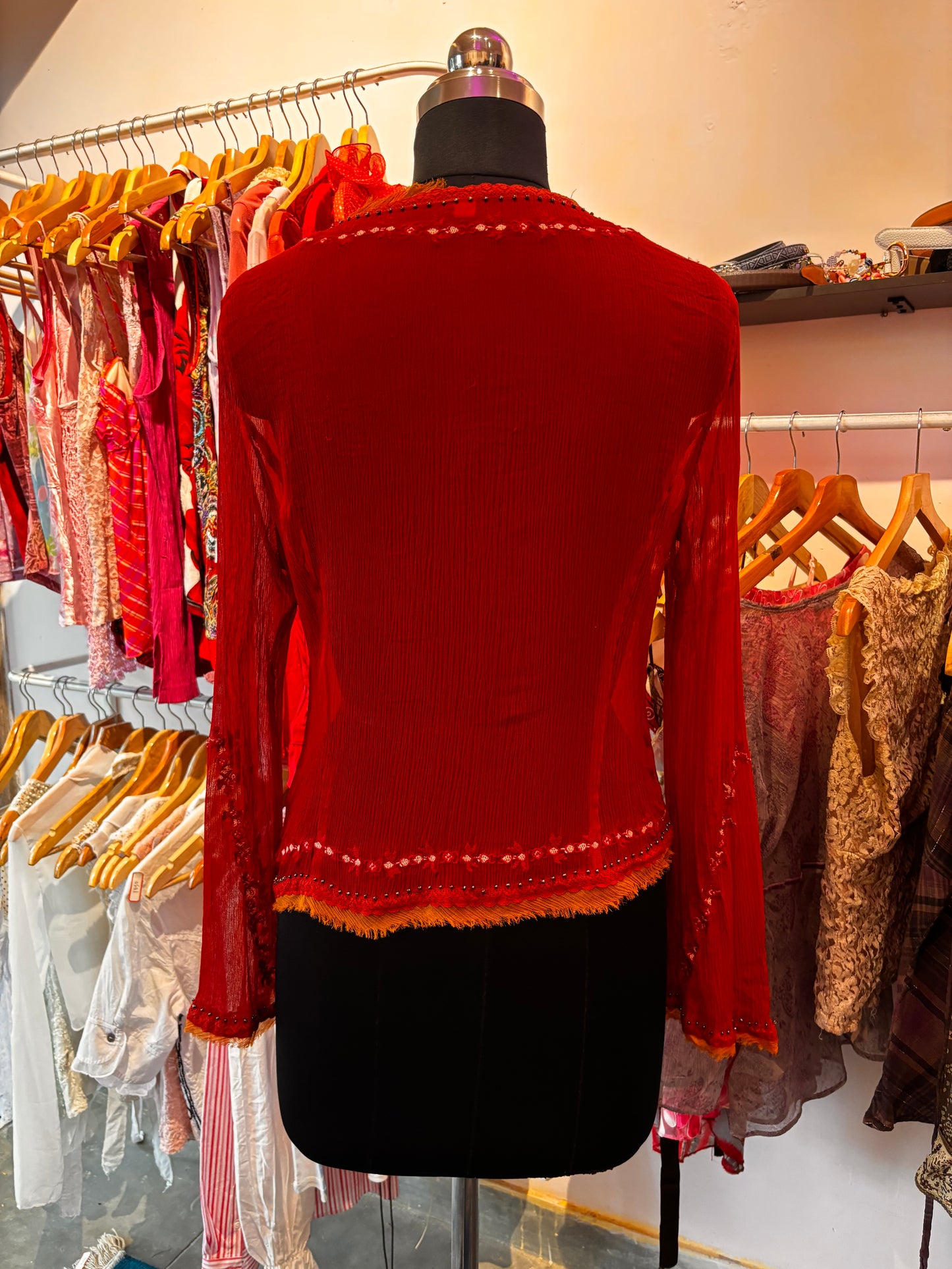 Vintage Esprit top 100 percent silk