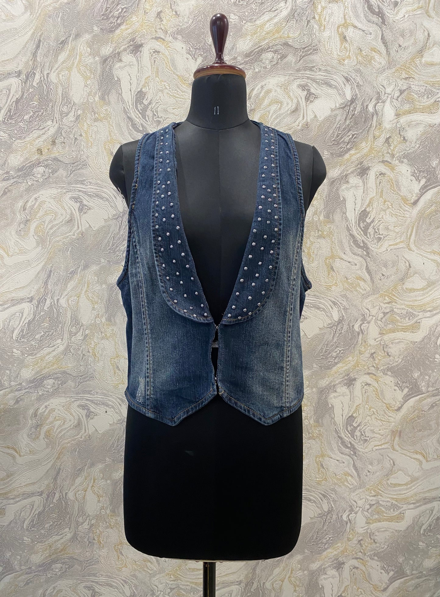 Classic denim vest