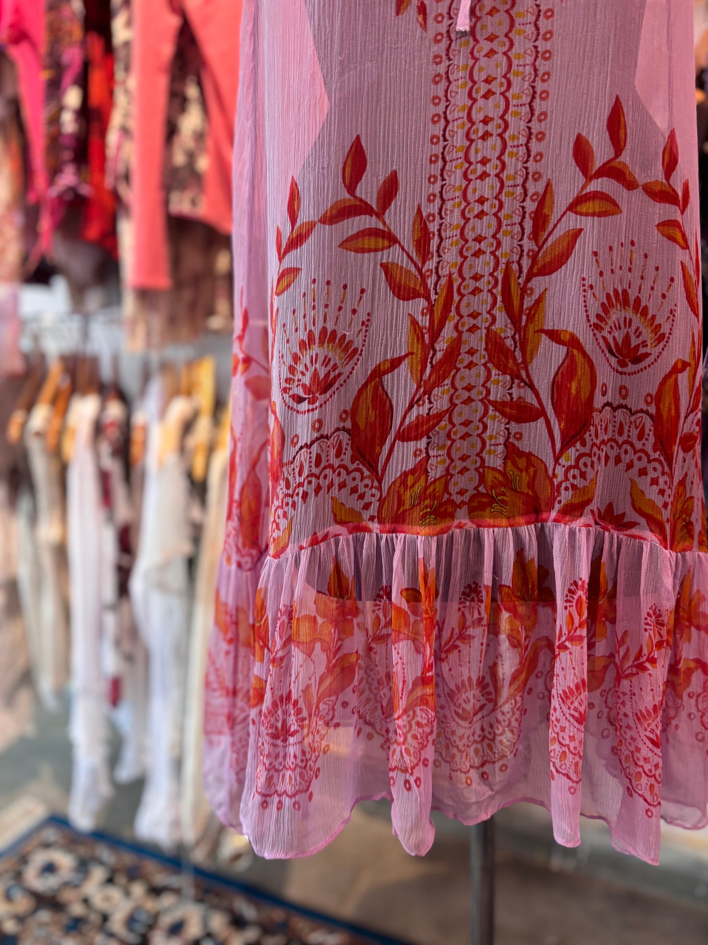 Floret silk dress