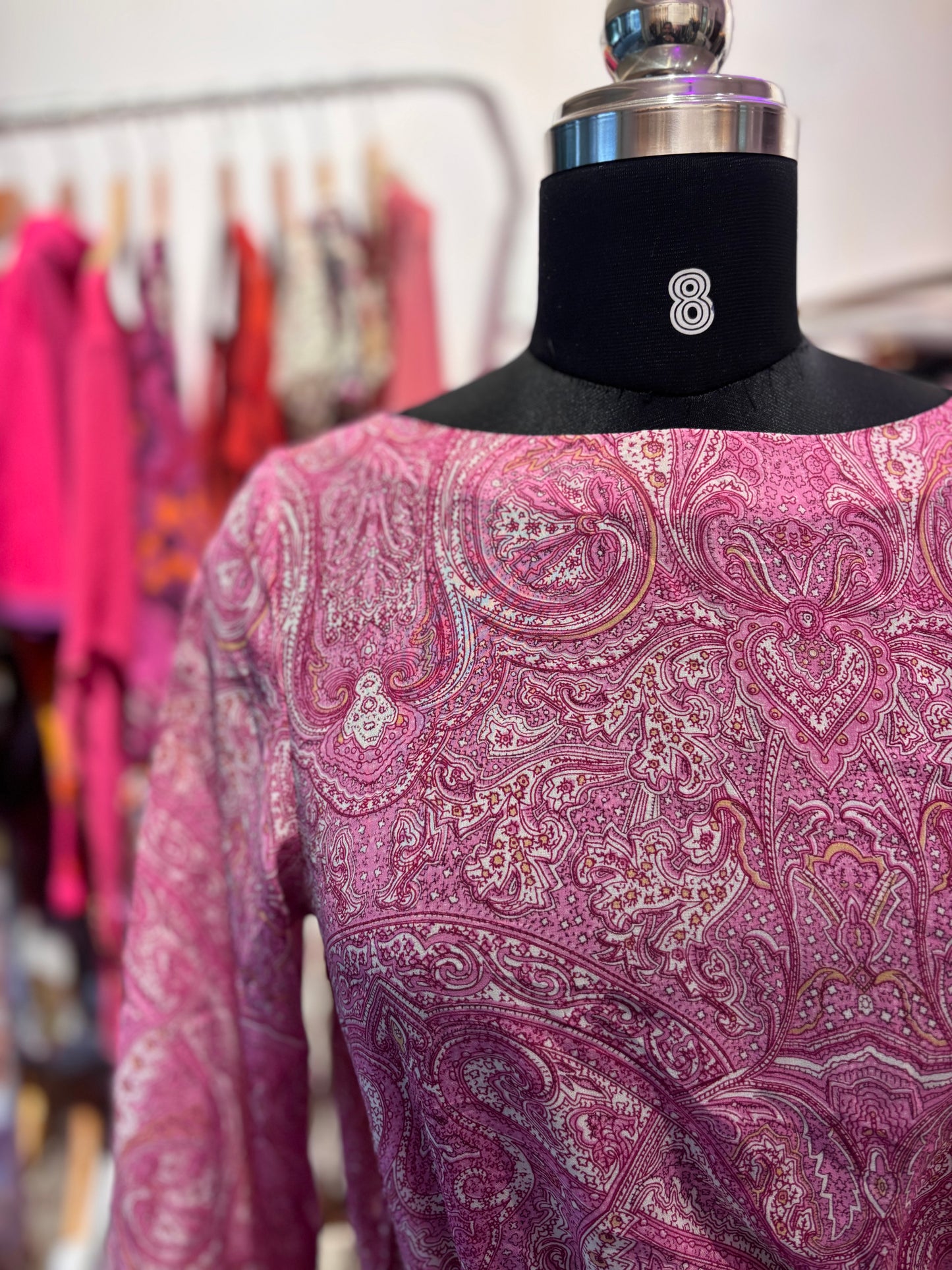 Paisley side band top