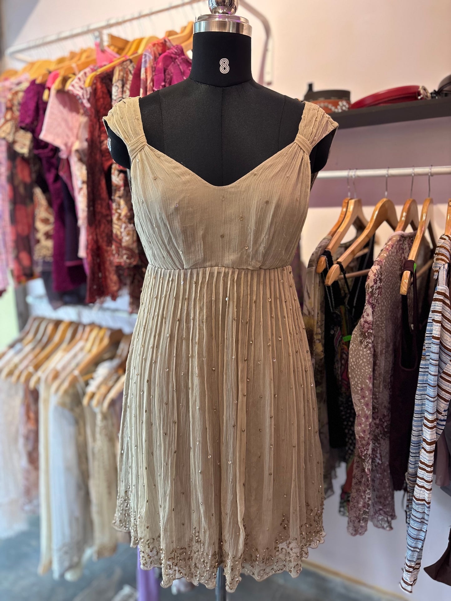 Celestial silk dress