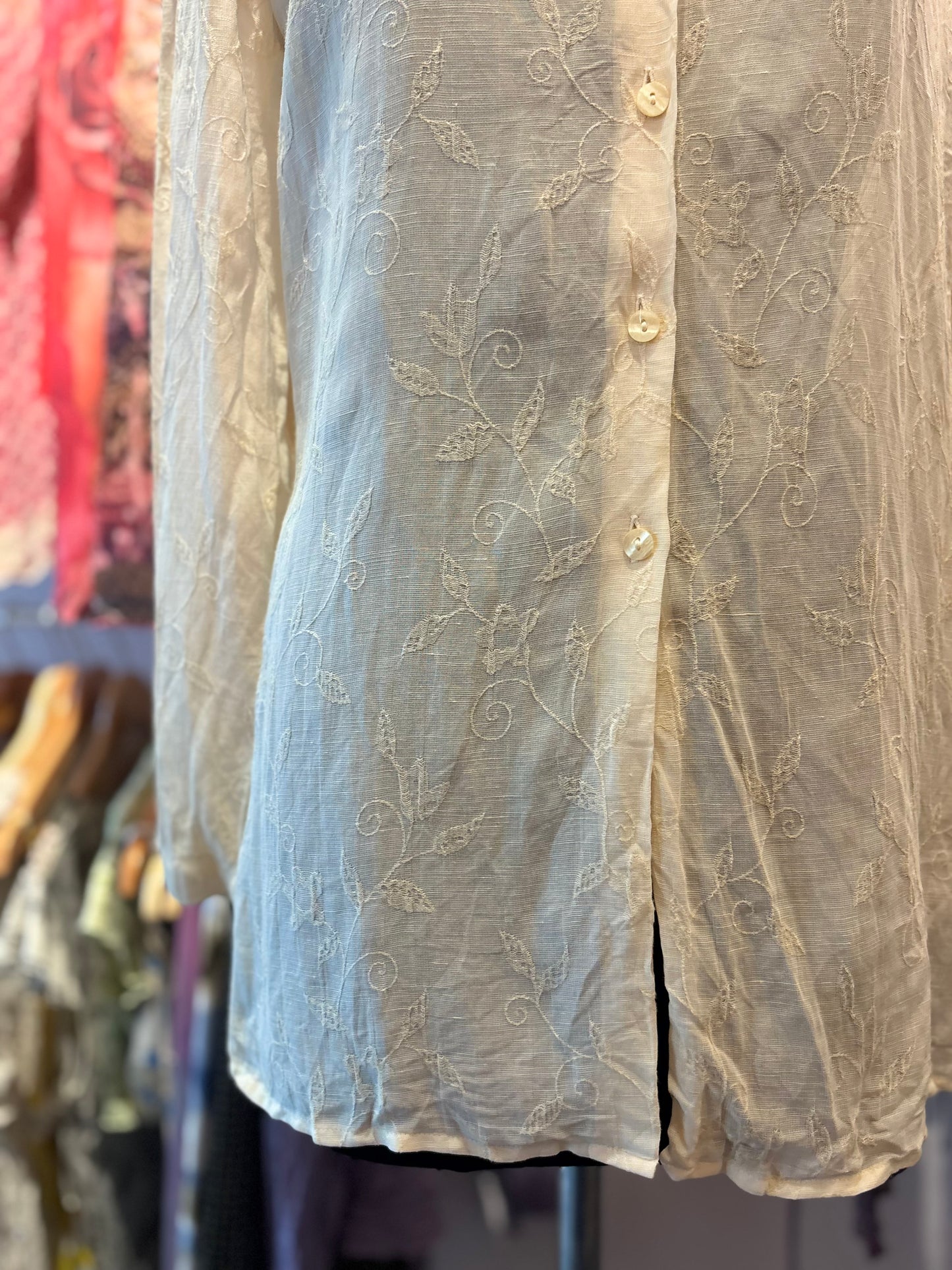 Self design linen shirt
