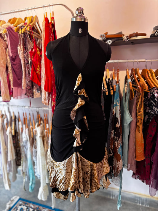 Cat halter neck dress