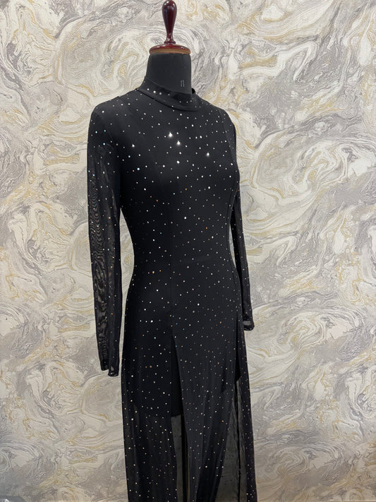 Mesh sequins dress