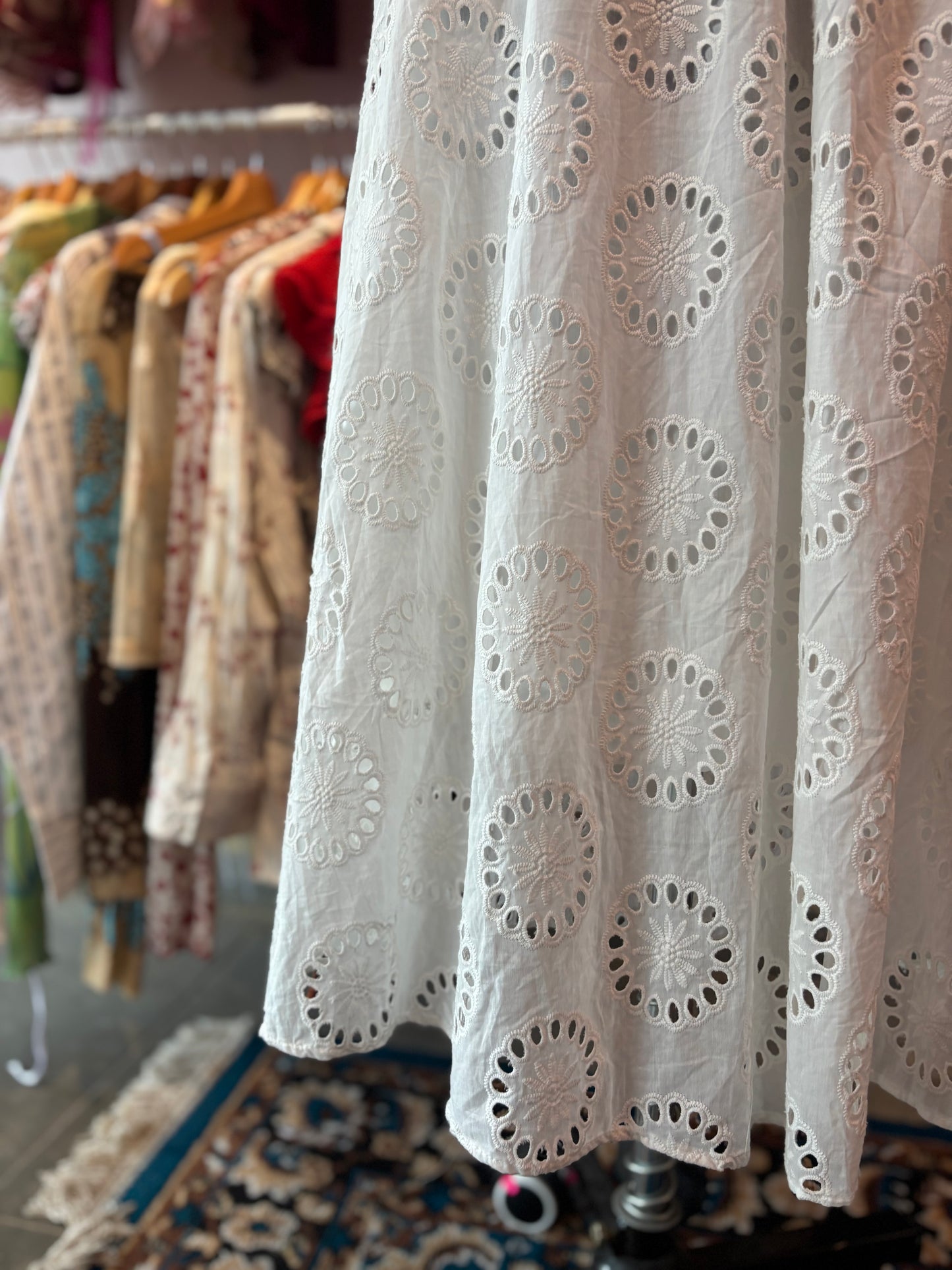 Prettiest white halter neck dress