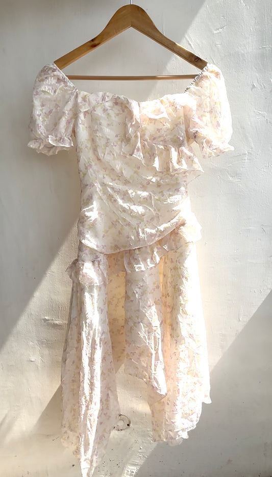 Goddess ruffle dress