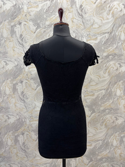 Vintage black lacy dress