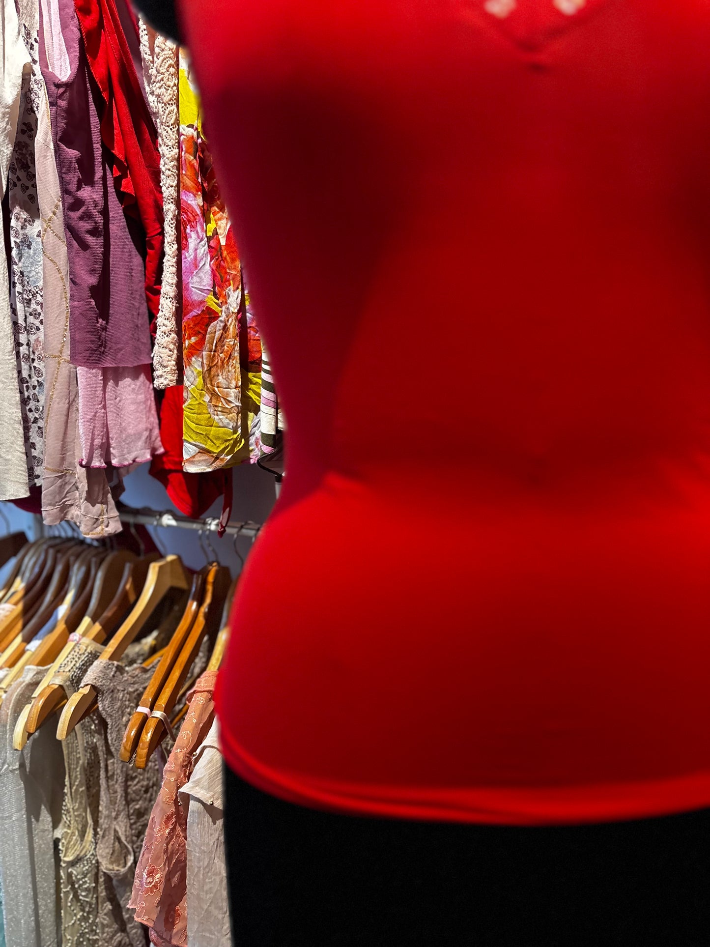 Red retro top