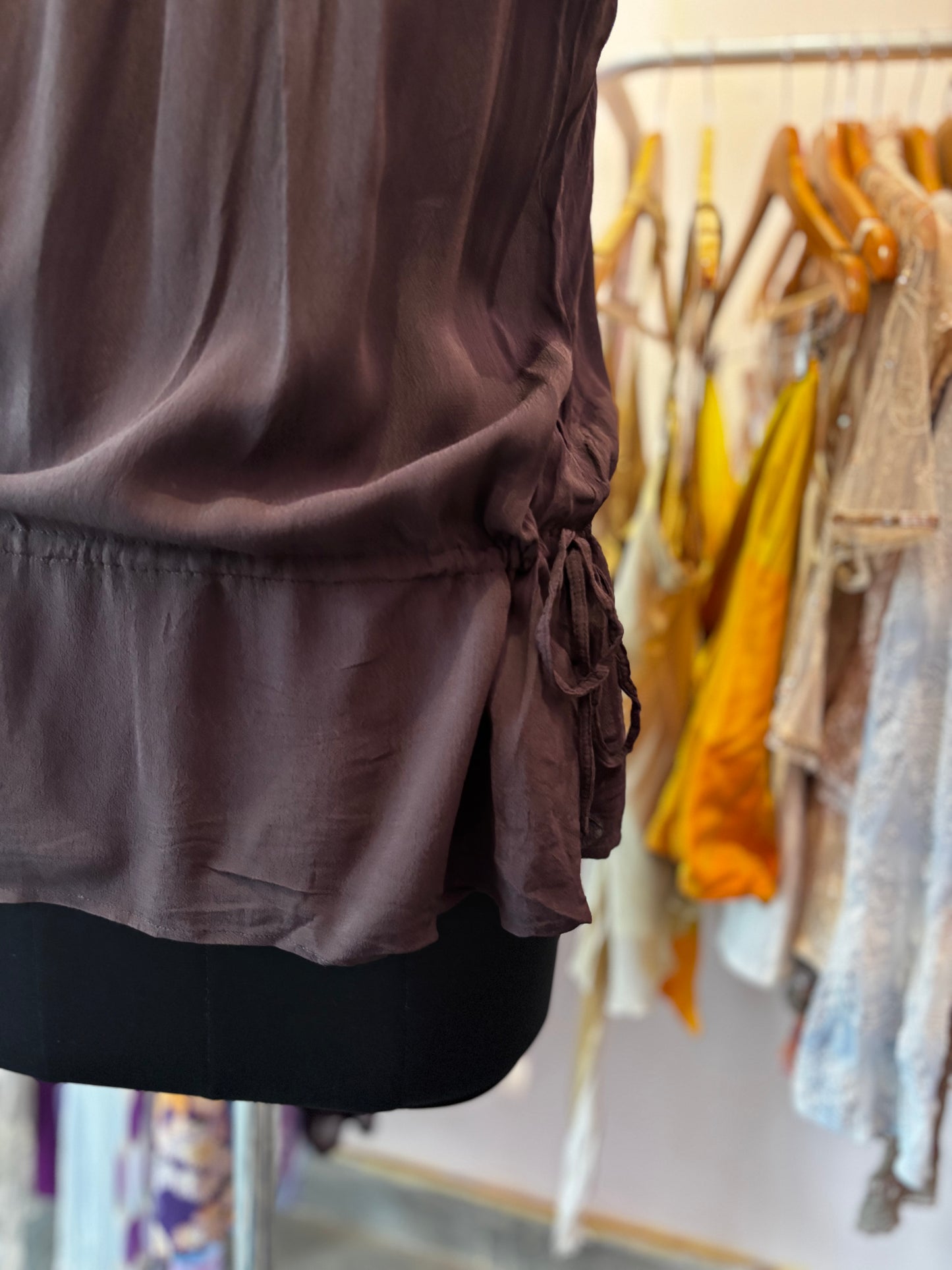 Vintage beaded neck top