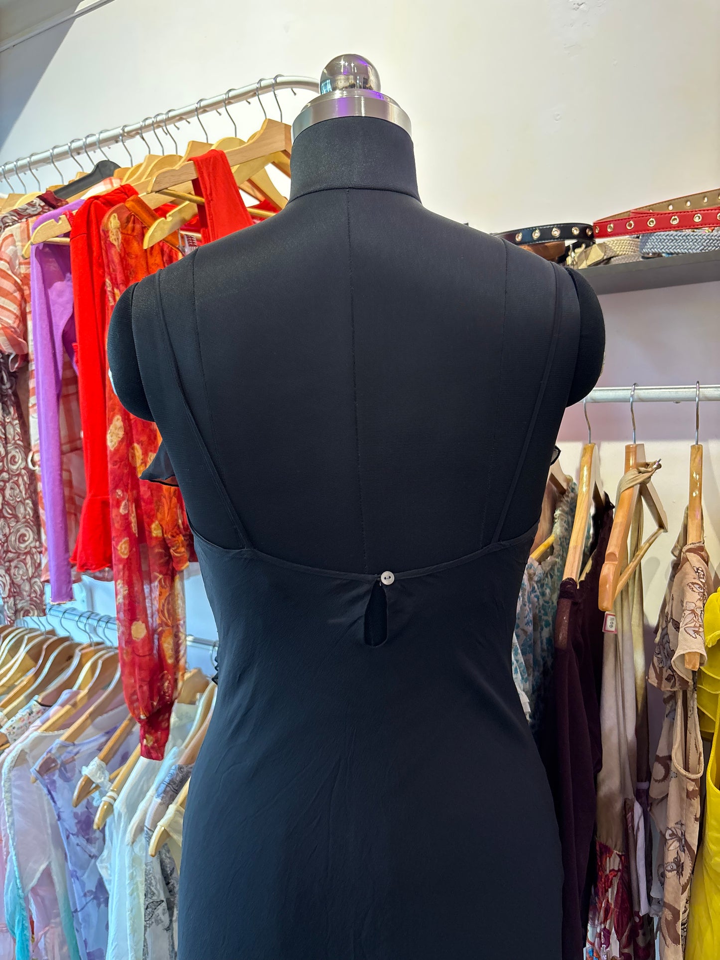 Timeless black chiffon dress