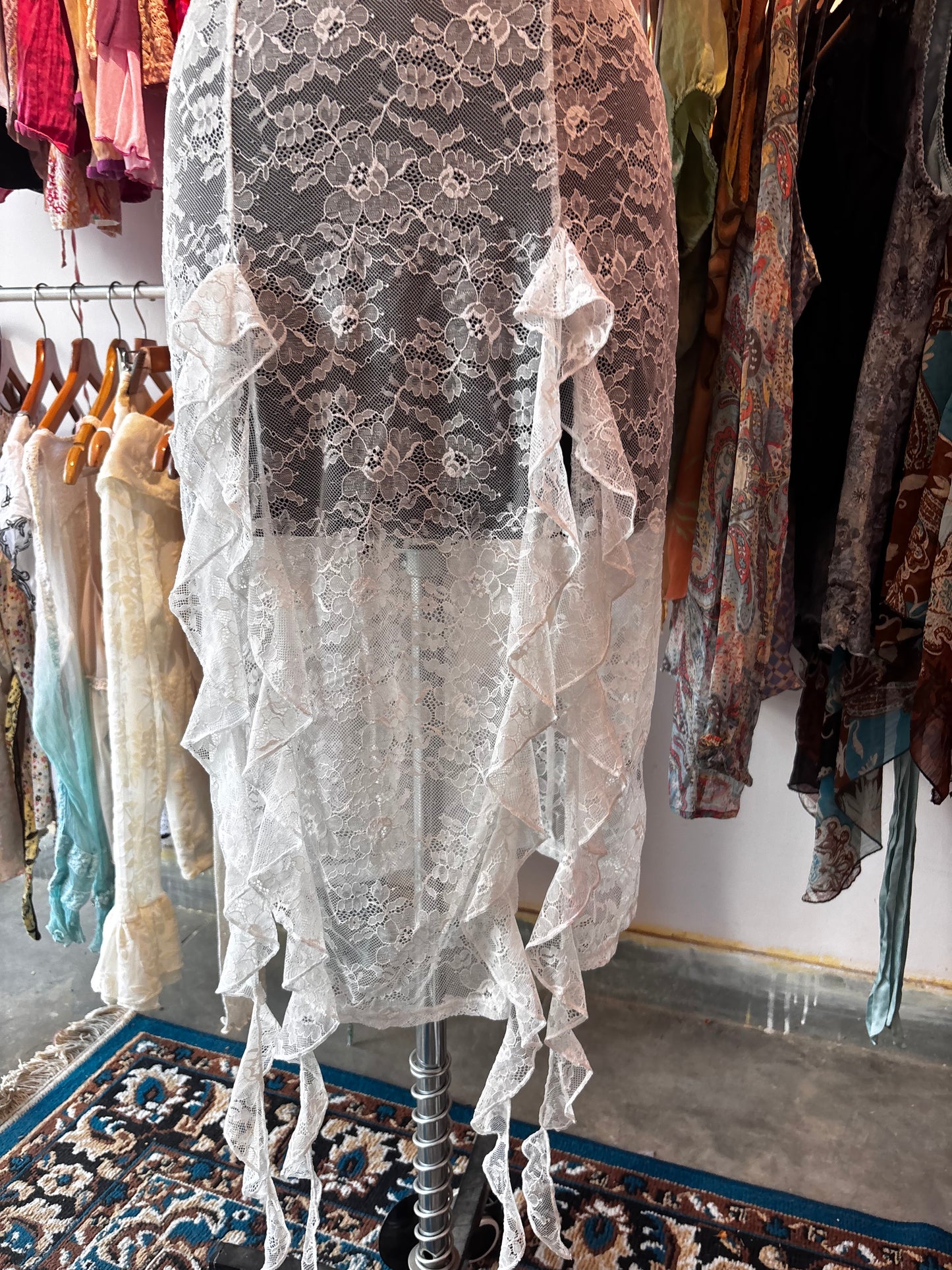 White lace dress