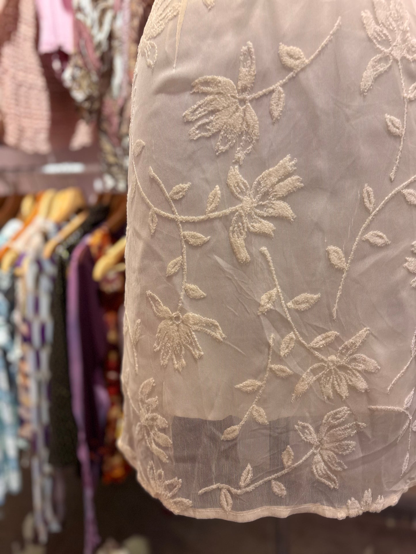 White embroidered dress