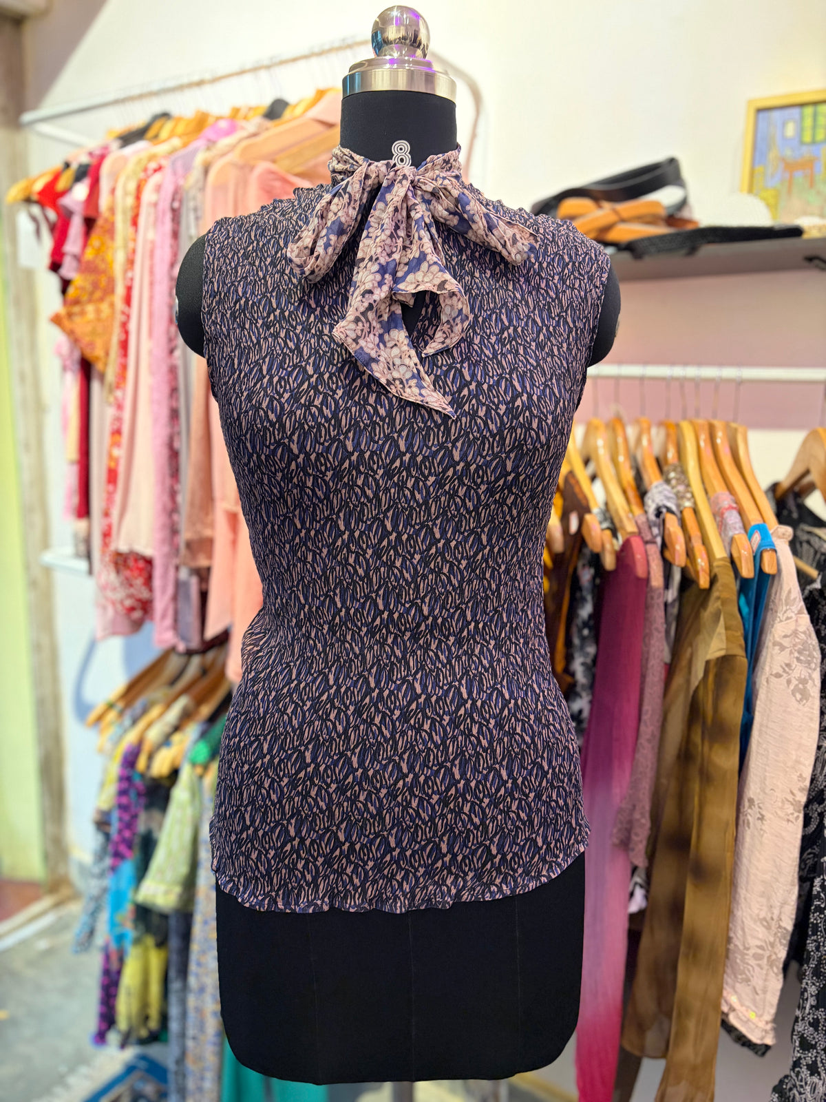 70’s inspired silk top