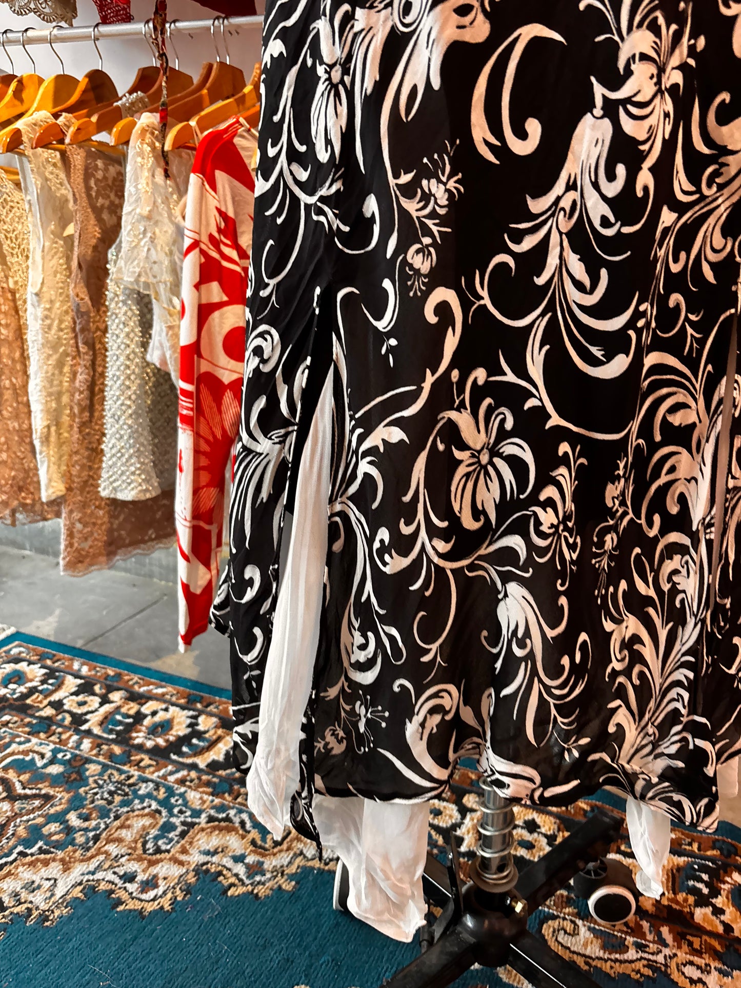Baroque layered dress