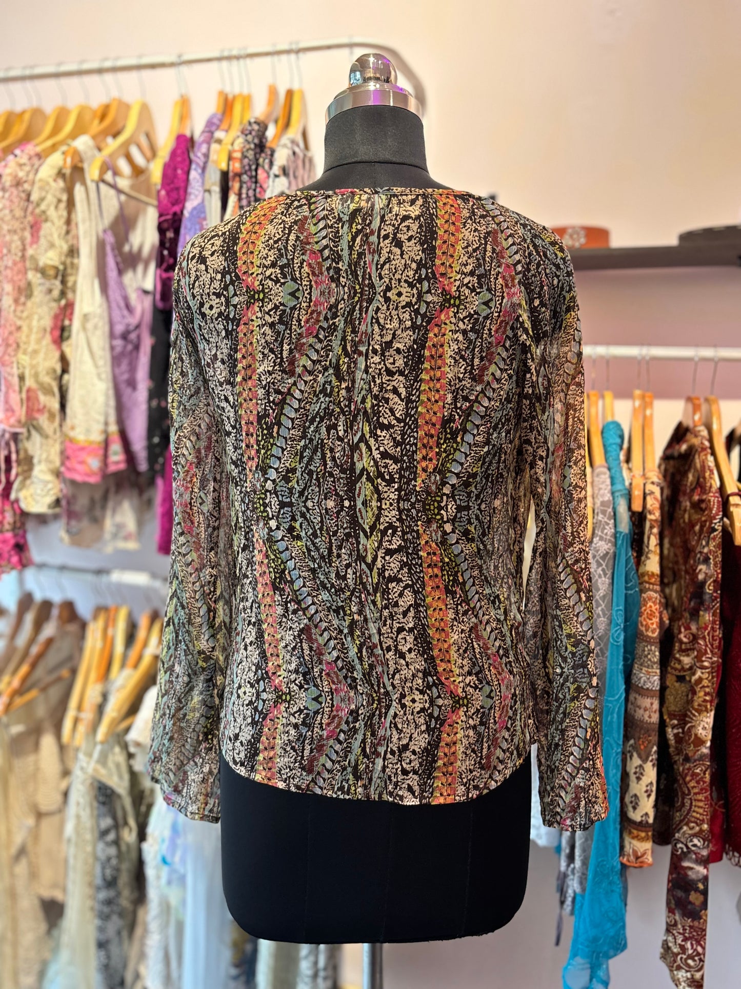 Vintage sequins detail top