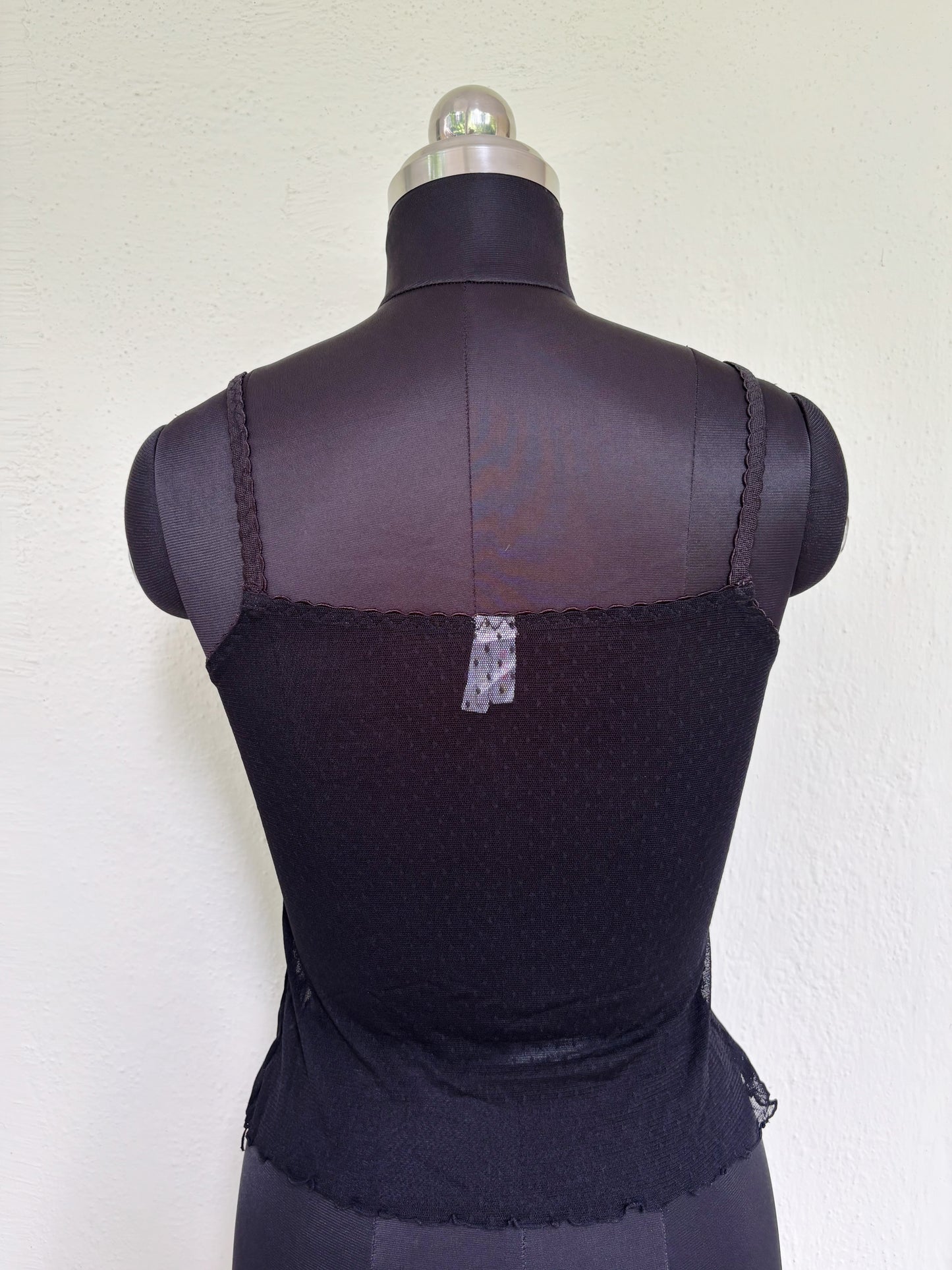 Black heart motif top