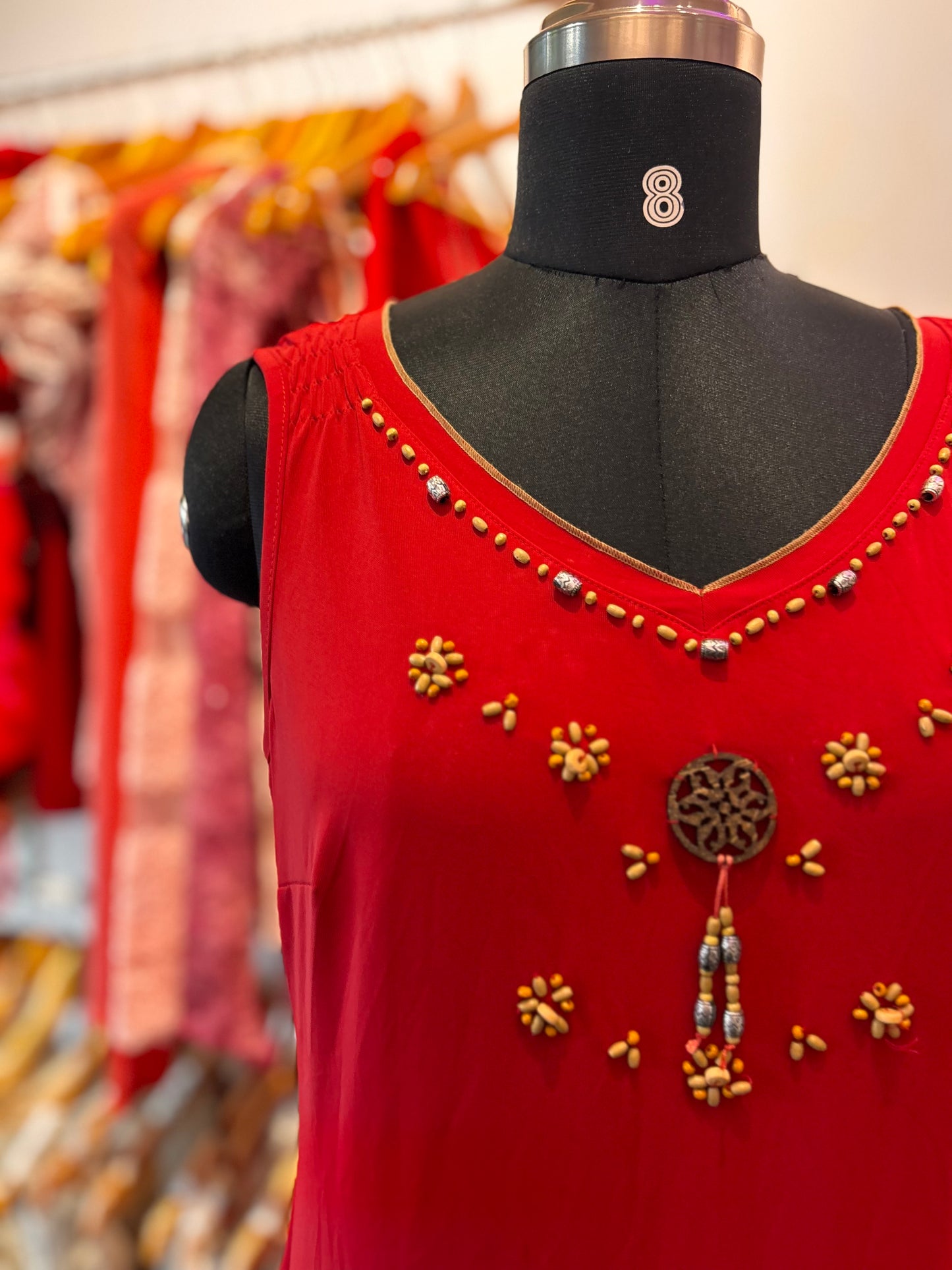 Red vintage dress