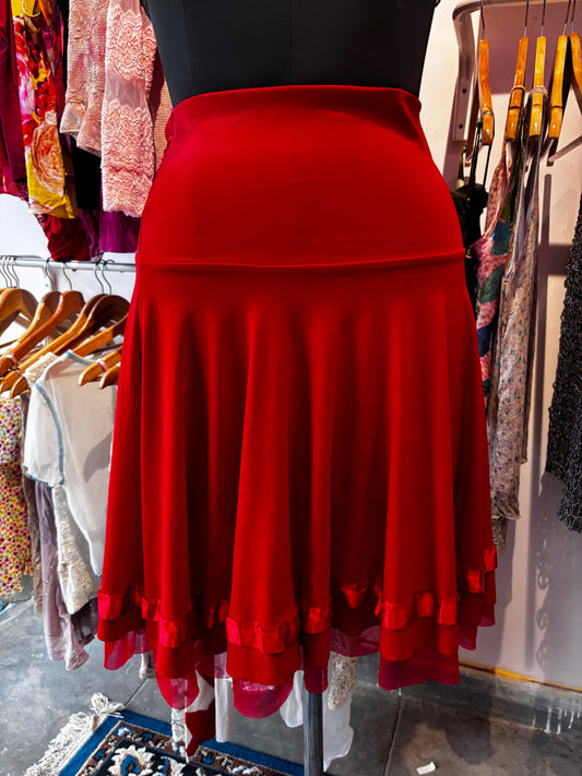Classic red skirt