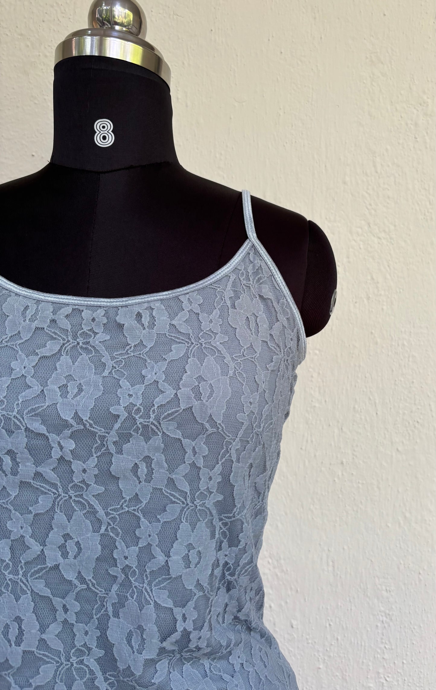 Blue lacy cami