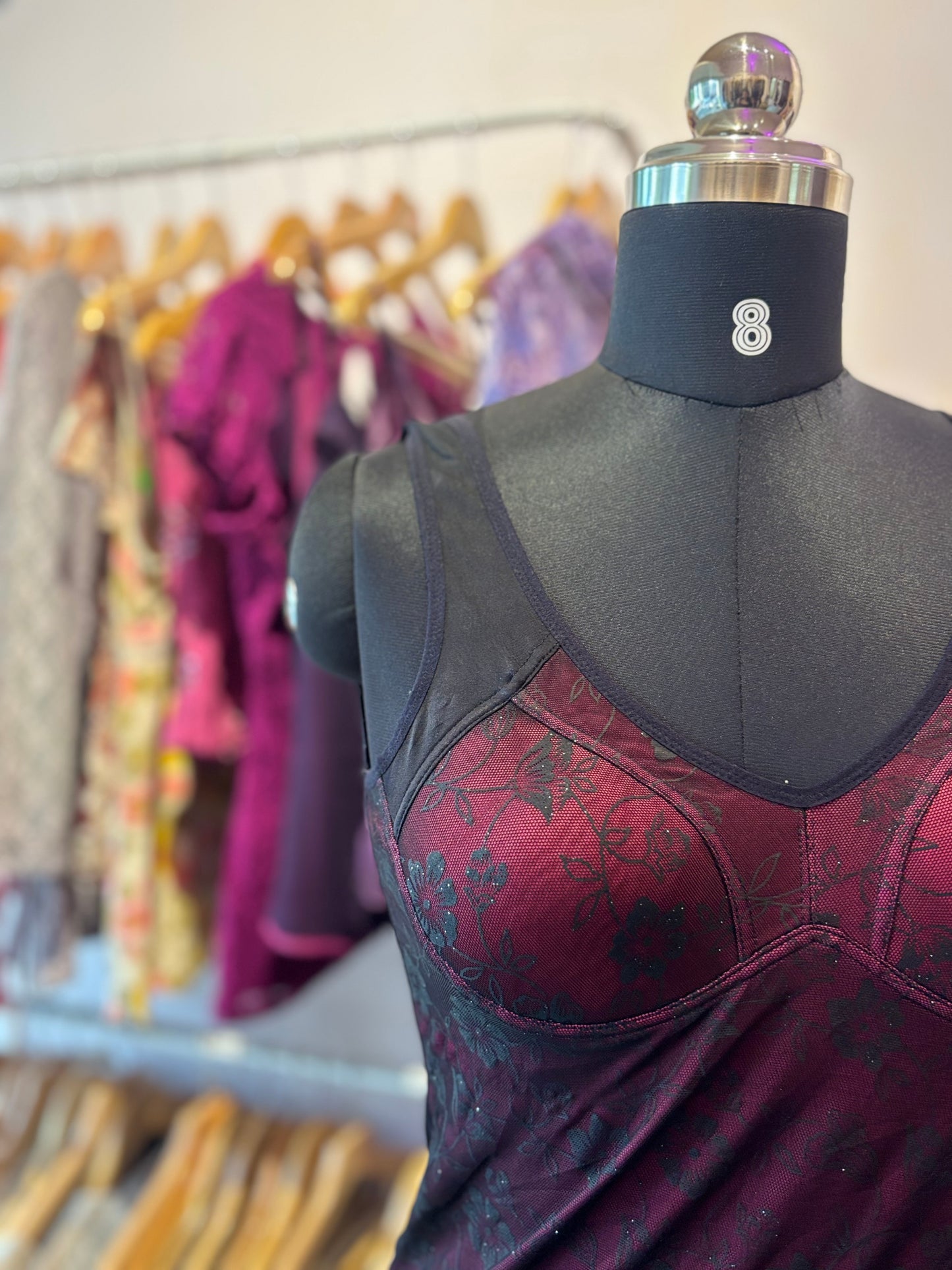 Vintage red black top