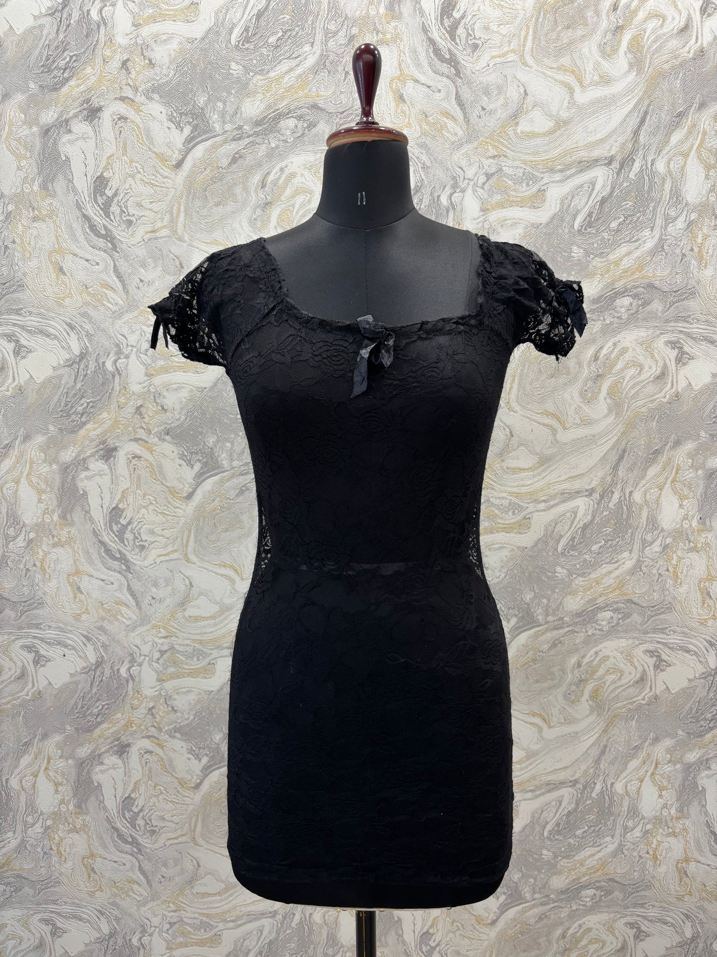 Vintage black lacy dress