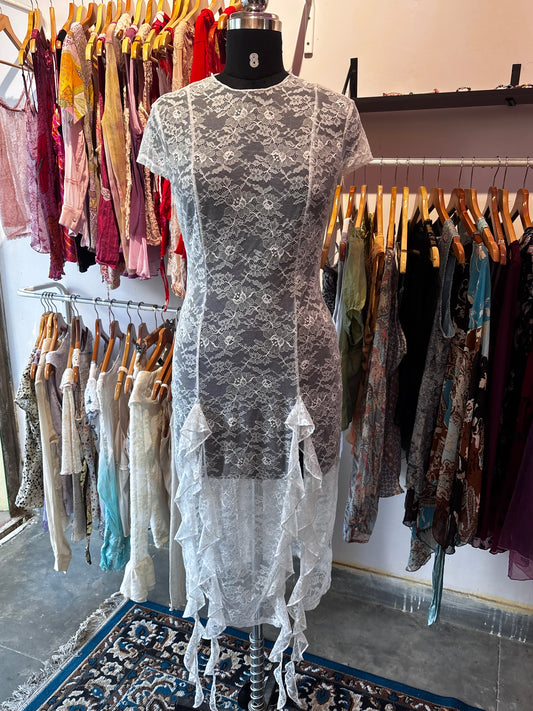 White lace dress