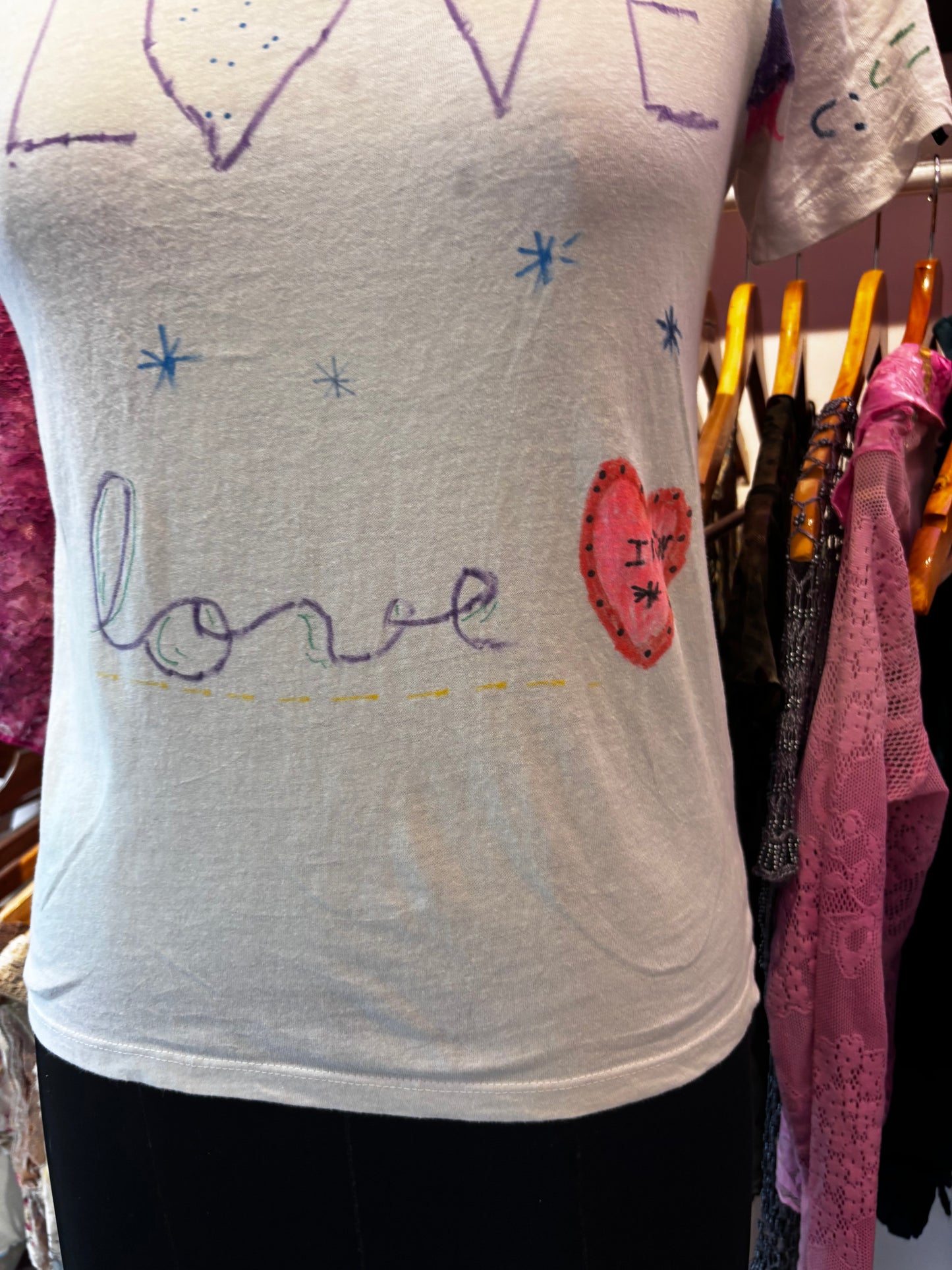 I love you doodle tee