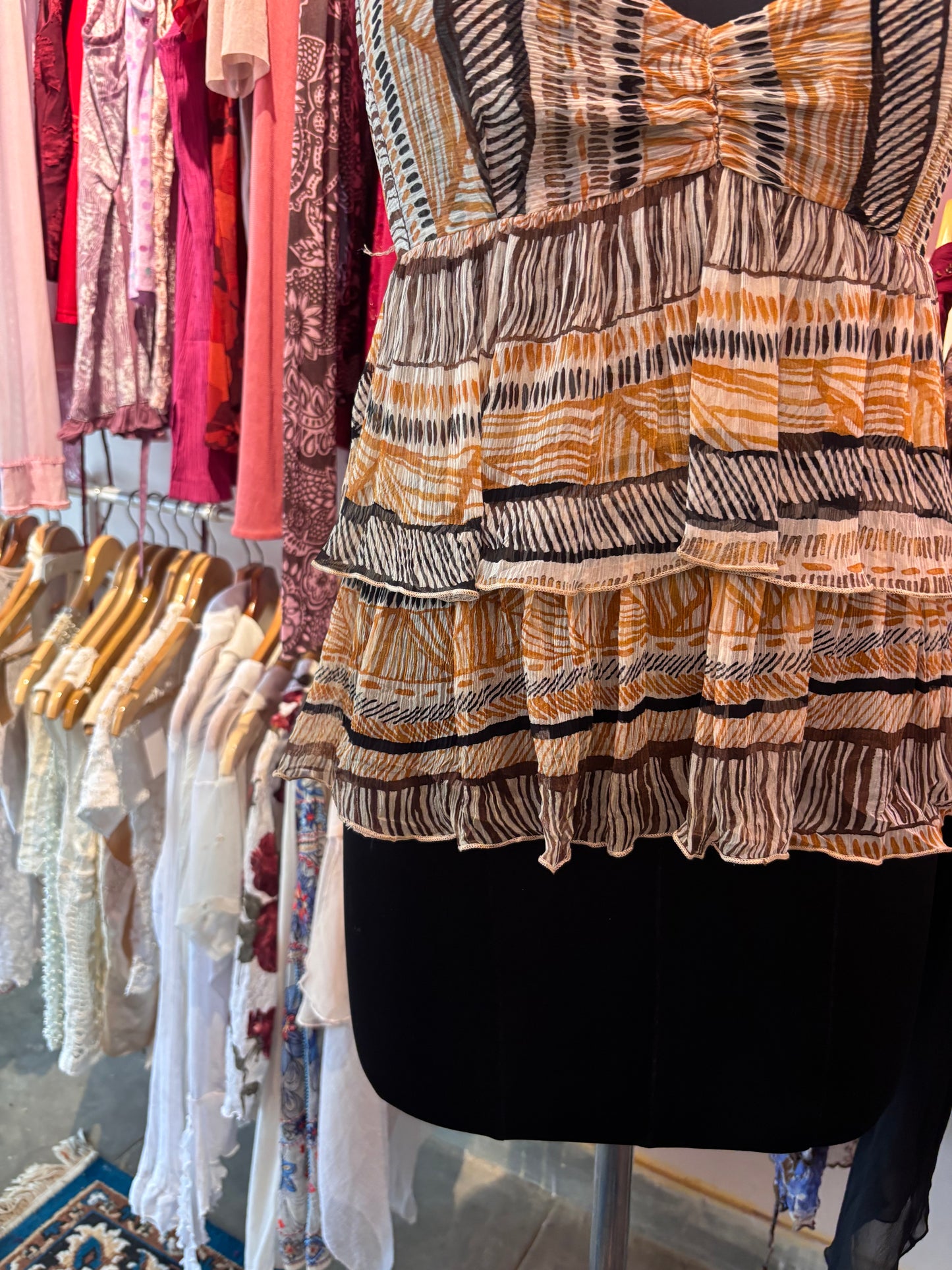 Summer bloom 100 percent silk top