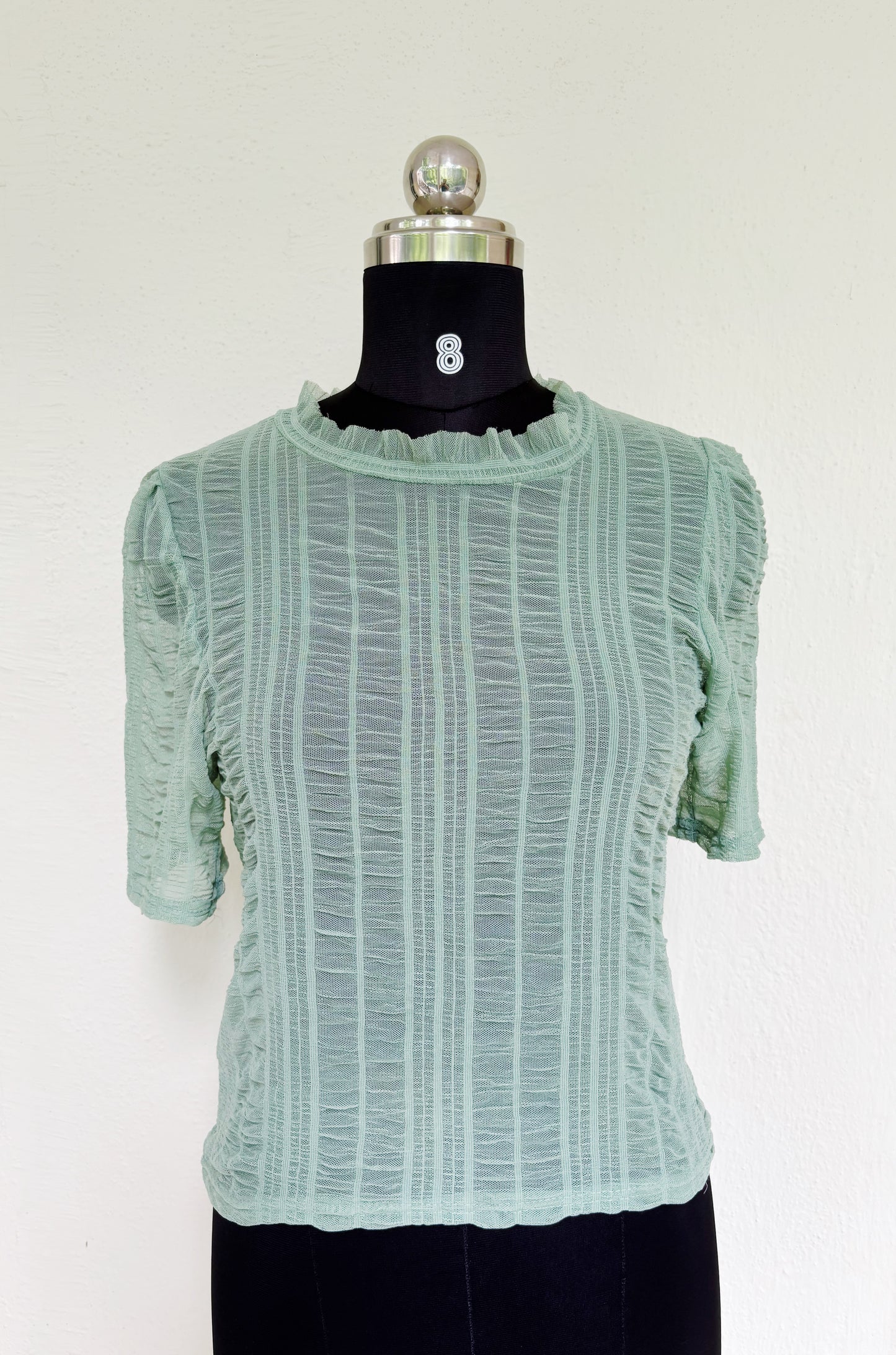 Mint textured top