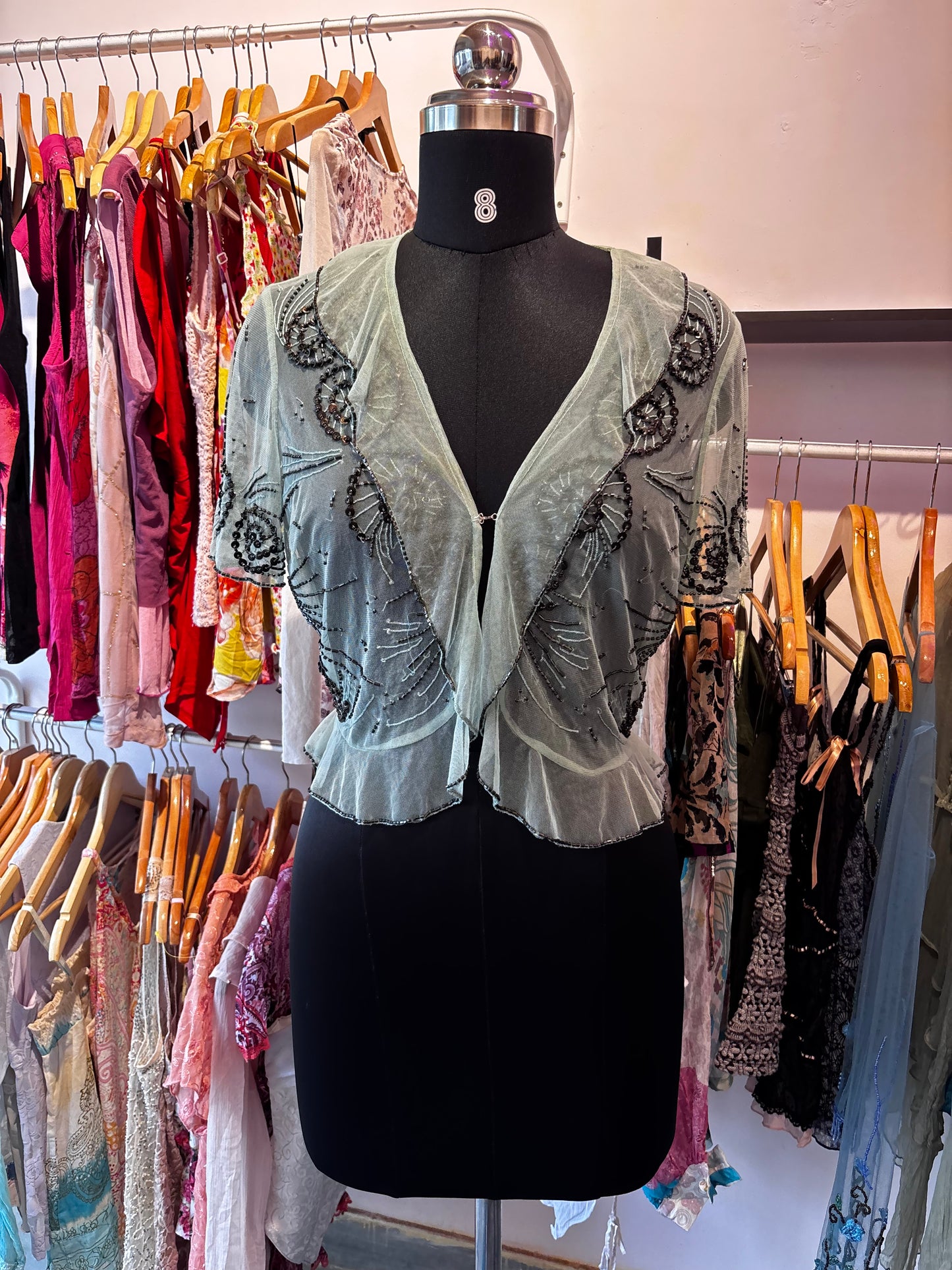 Mint beaded over wear