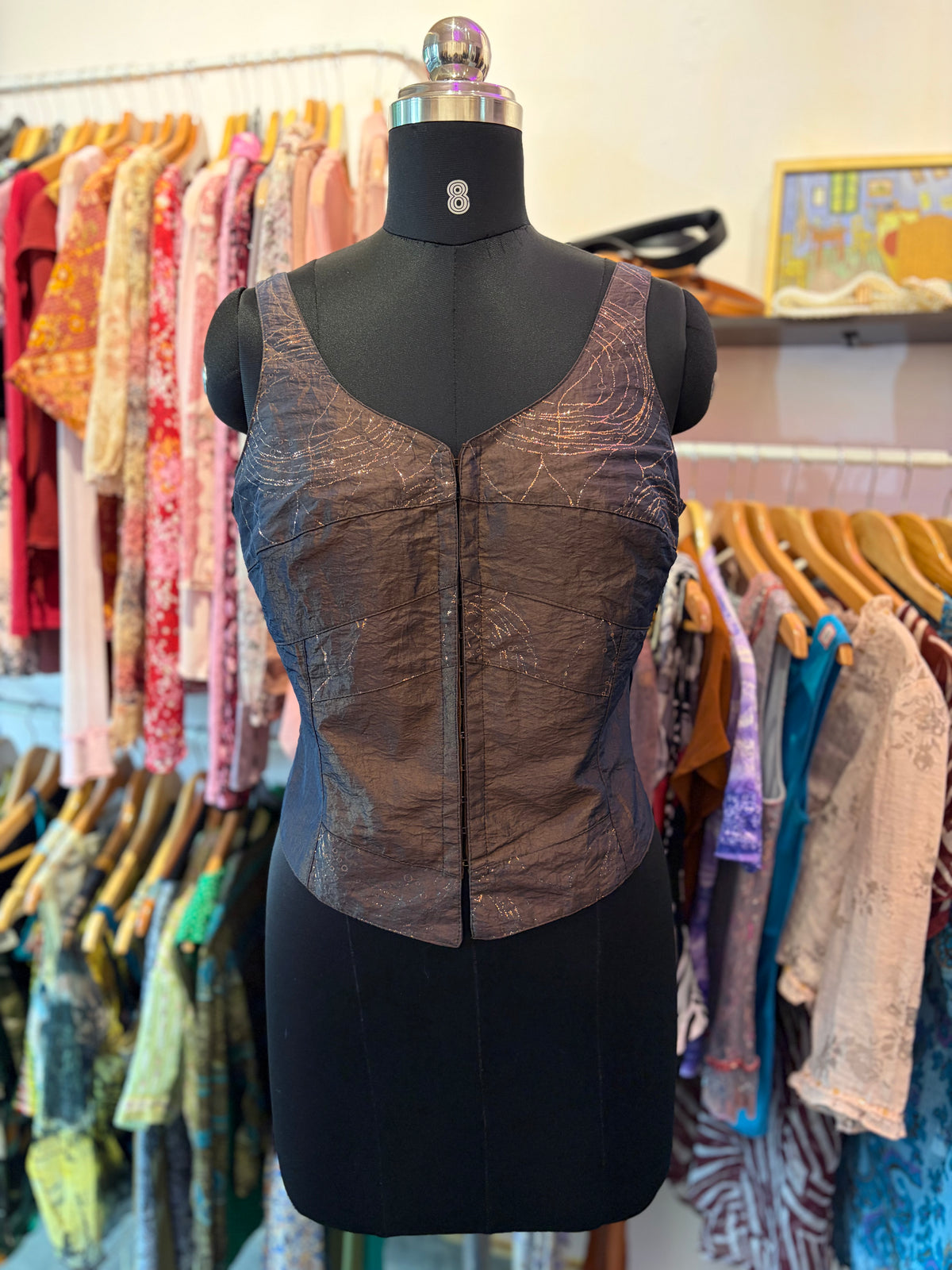 Galaxy corset top