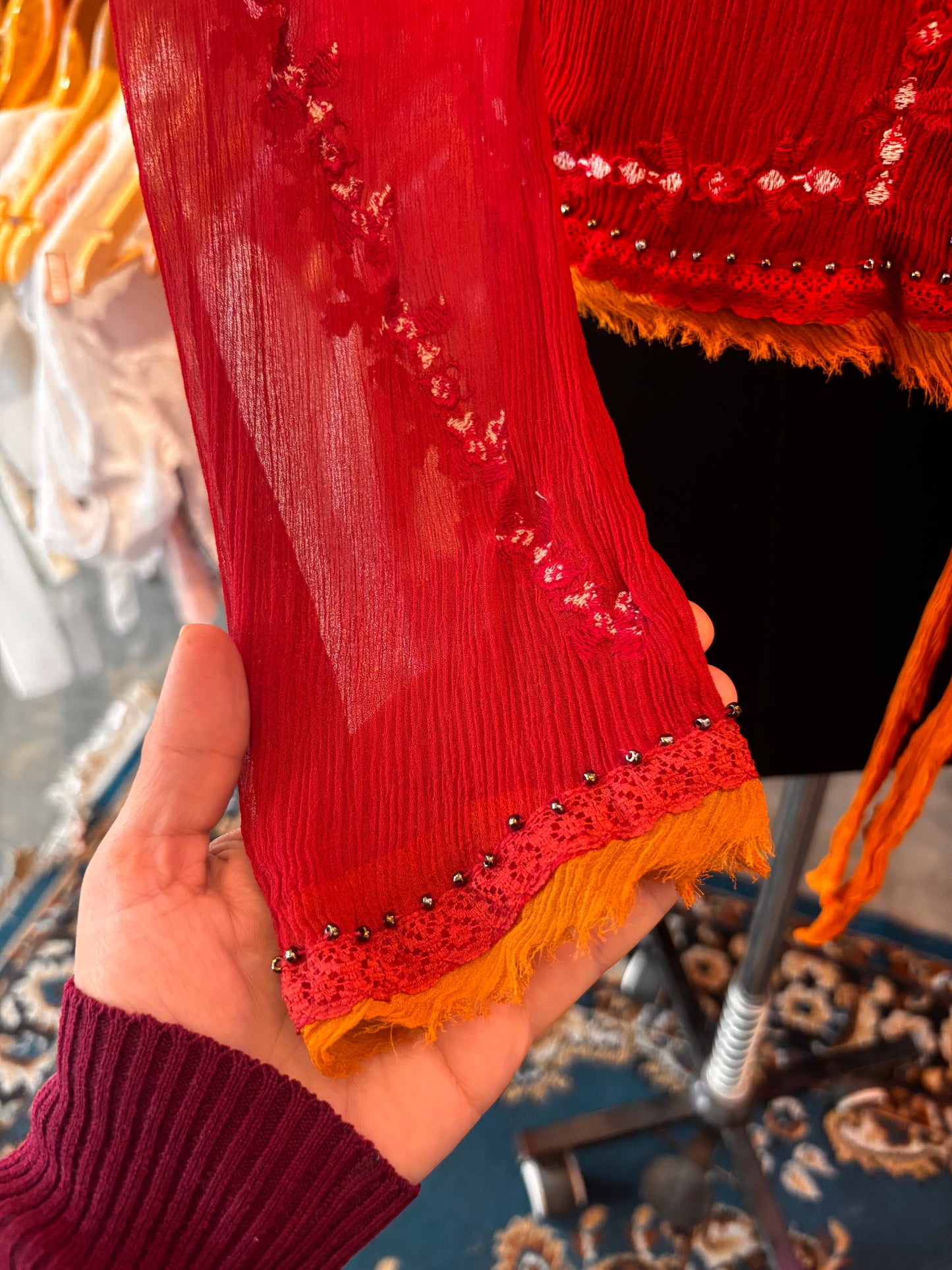 Vintage Esprit top 100 percent silk