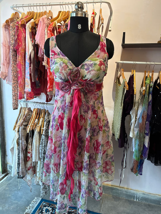 90’s summer floral dress