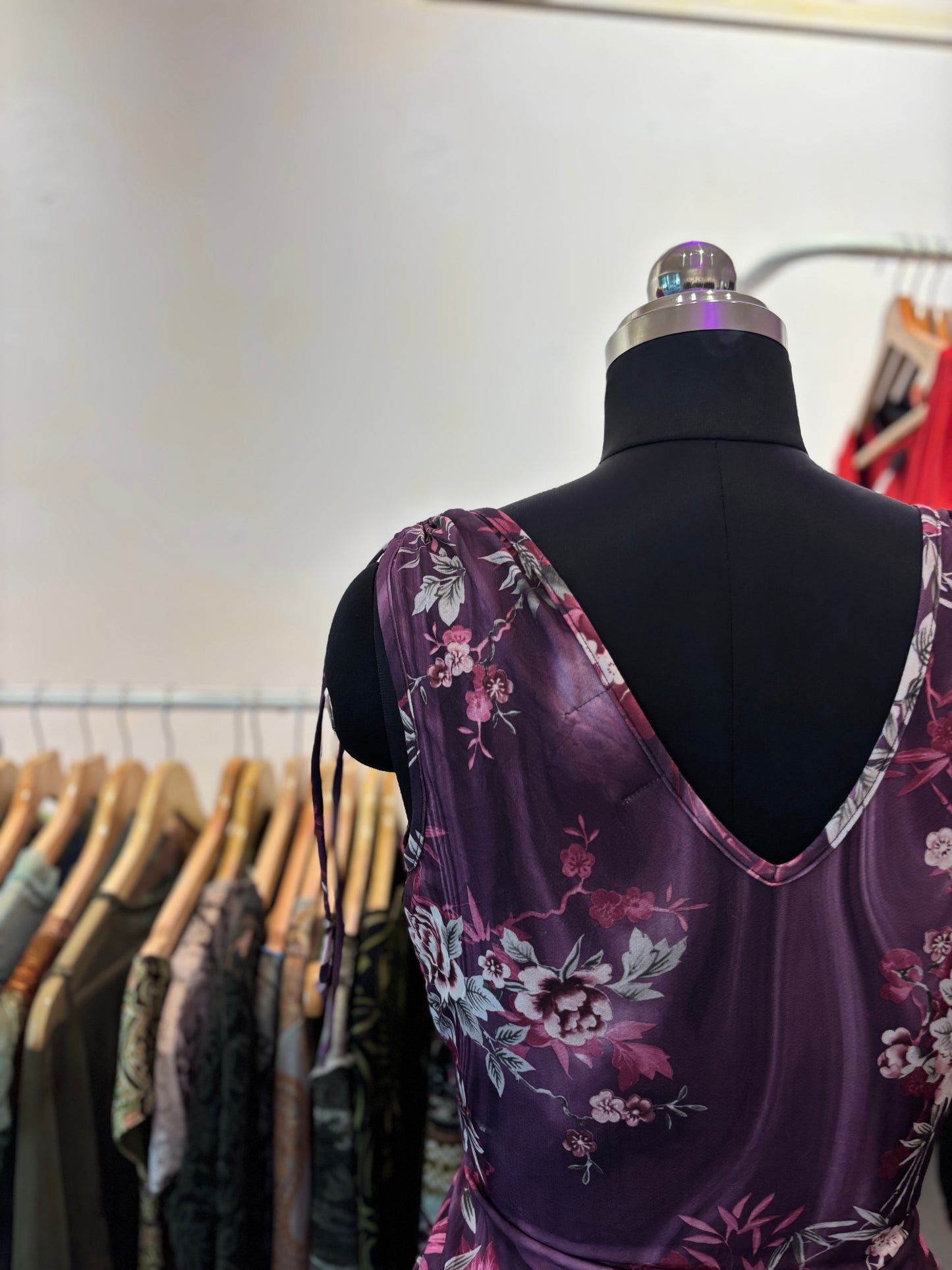 Purple buckle top