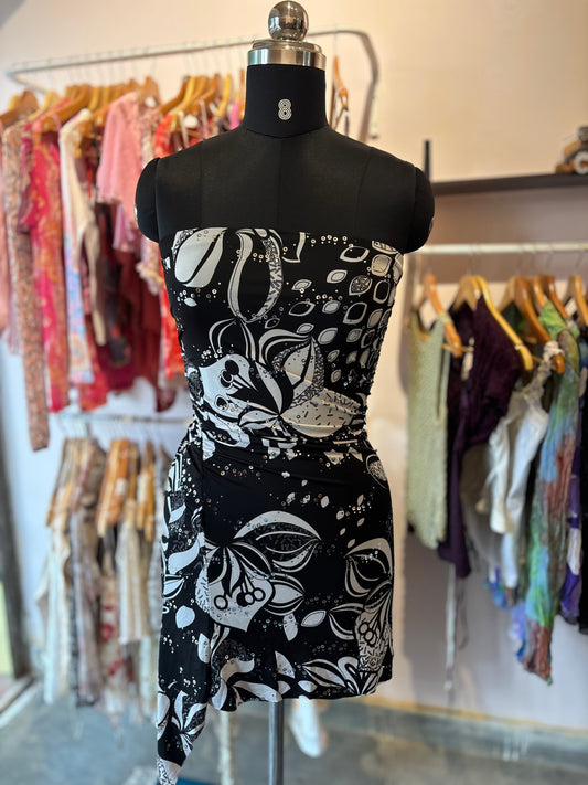 Y2k asymmetrical dress